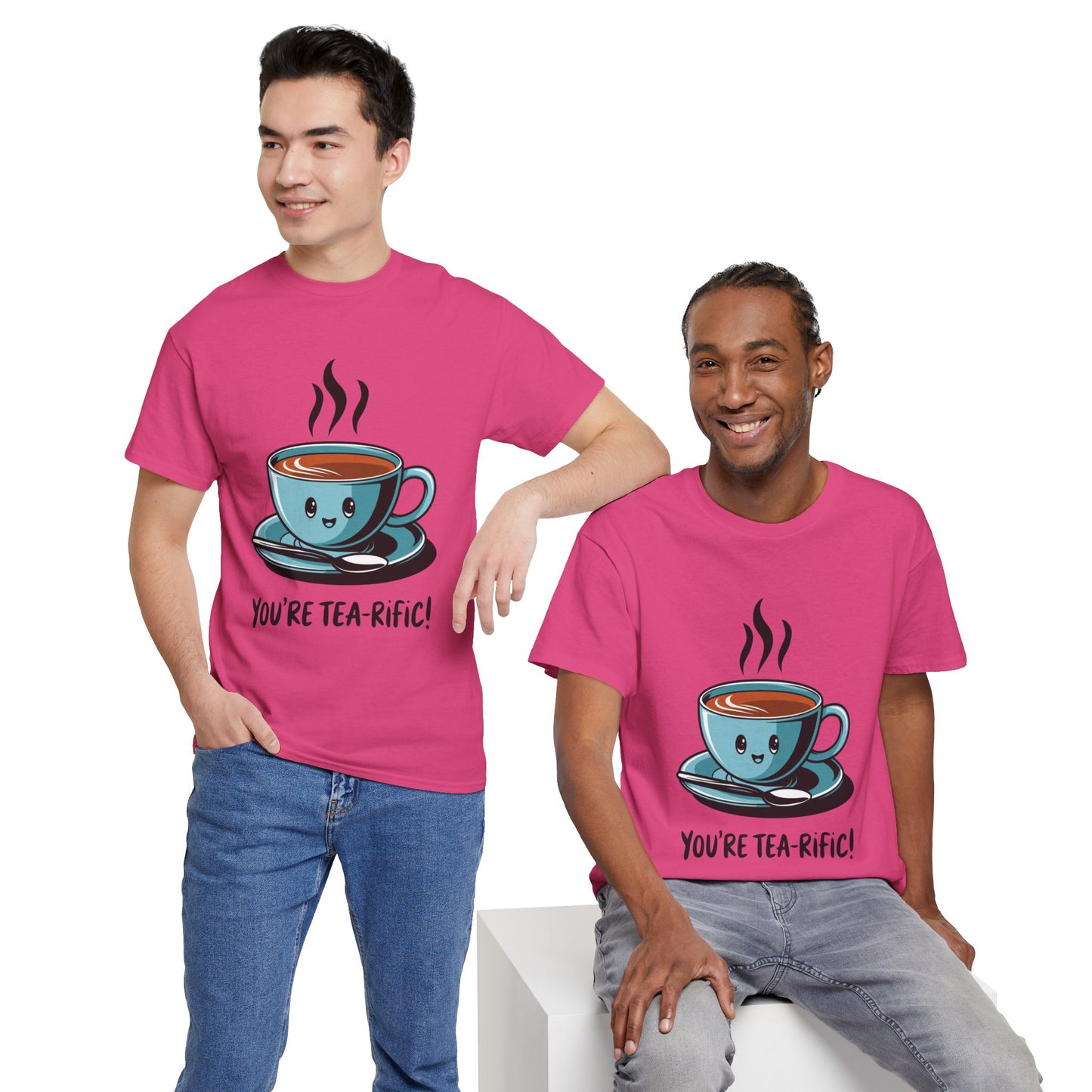 You’re Tea-Rific! Cute Tea Pun T-Shirt for Tea Lovers - Funny Gift, Kawaii Cup Graphic Tee - Unisex Soft Cotton Shirt