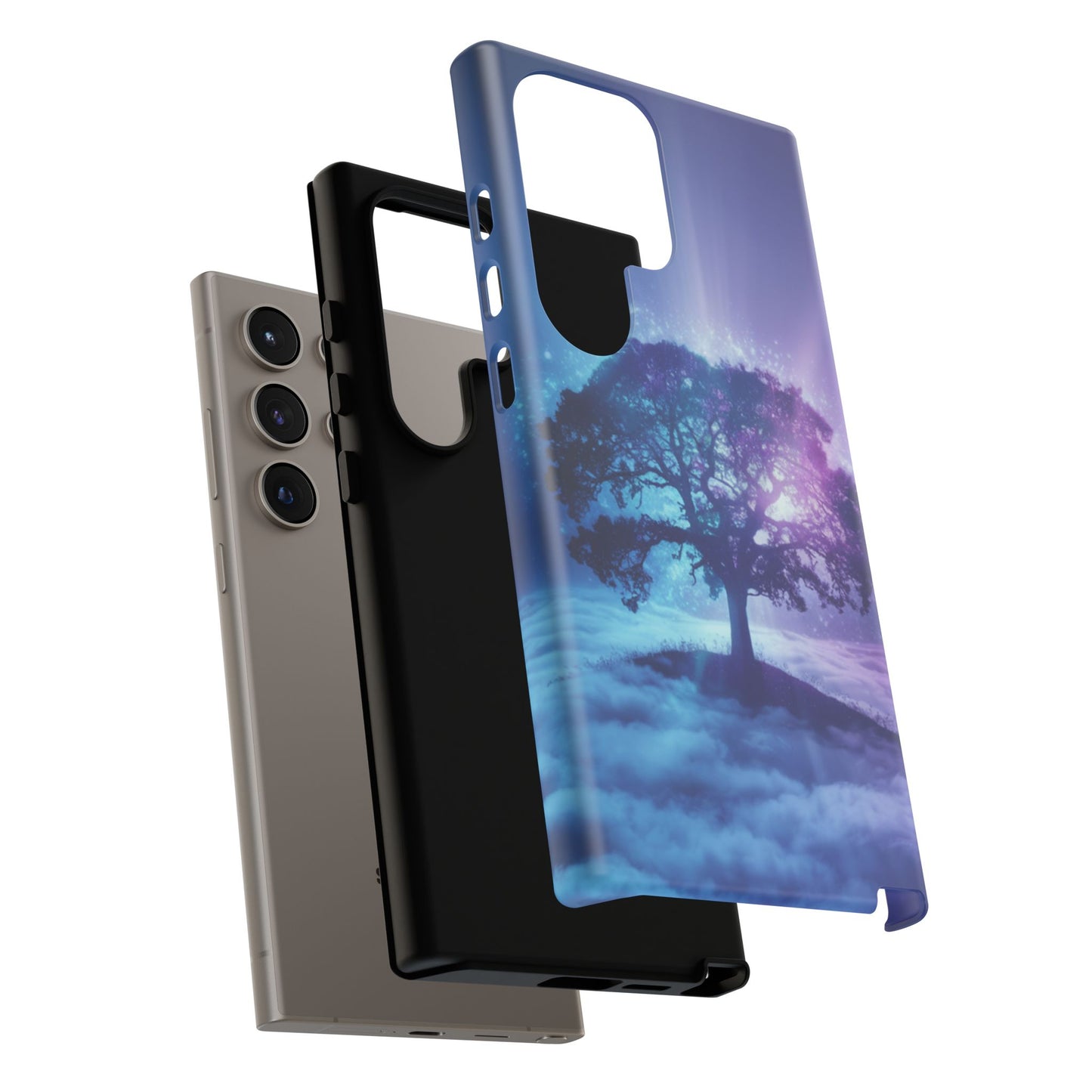 Samsung Phone Case - Dreamy Tree in the Clouds Design