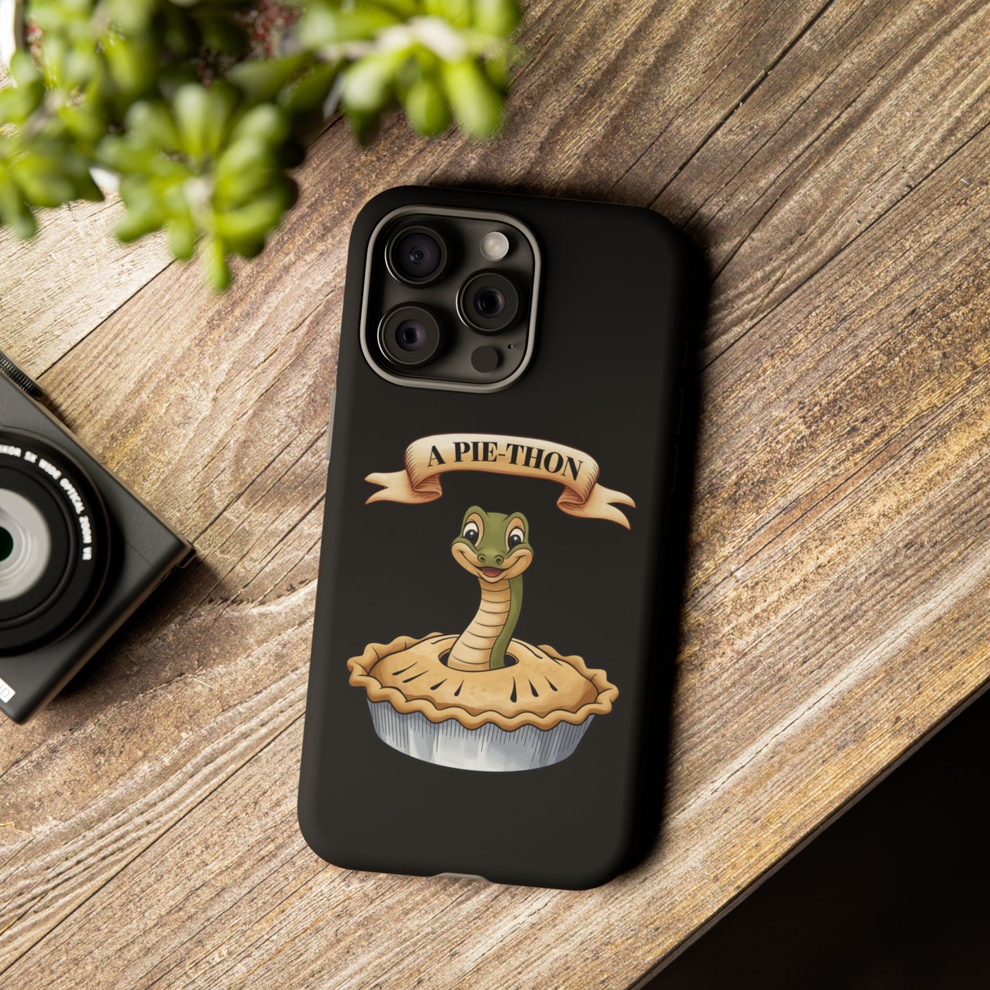 iPhone Case - 'Pie-Thon' Snake Pie Funny Tough Case