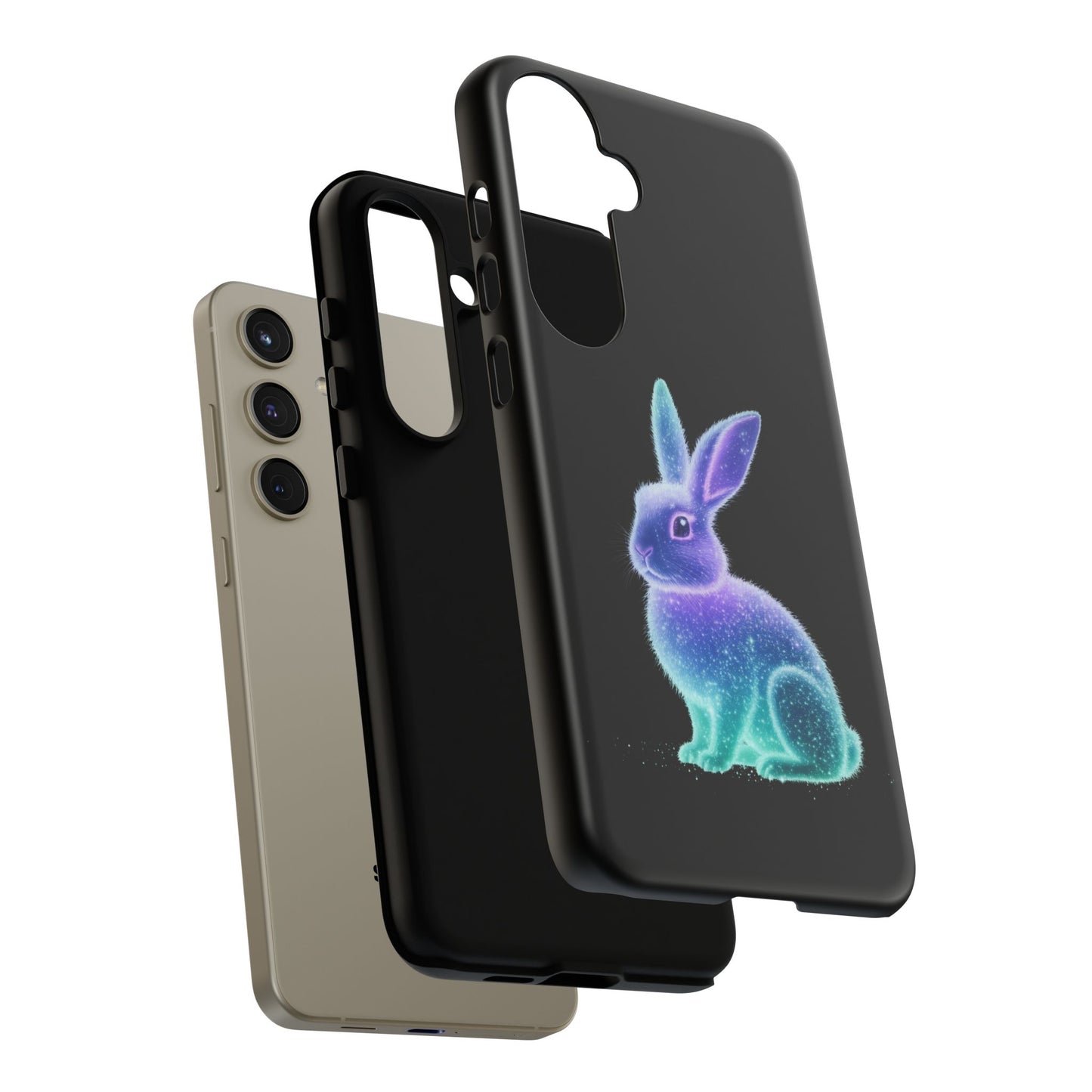 Samsung Case Bioluminescent Easter Bunny Design Easter Phone Case Easter Bunny Samsung Case Easter Accessory