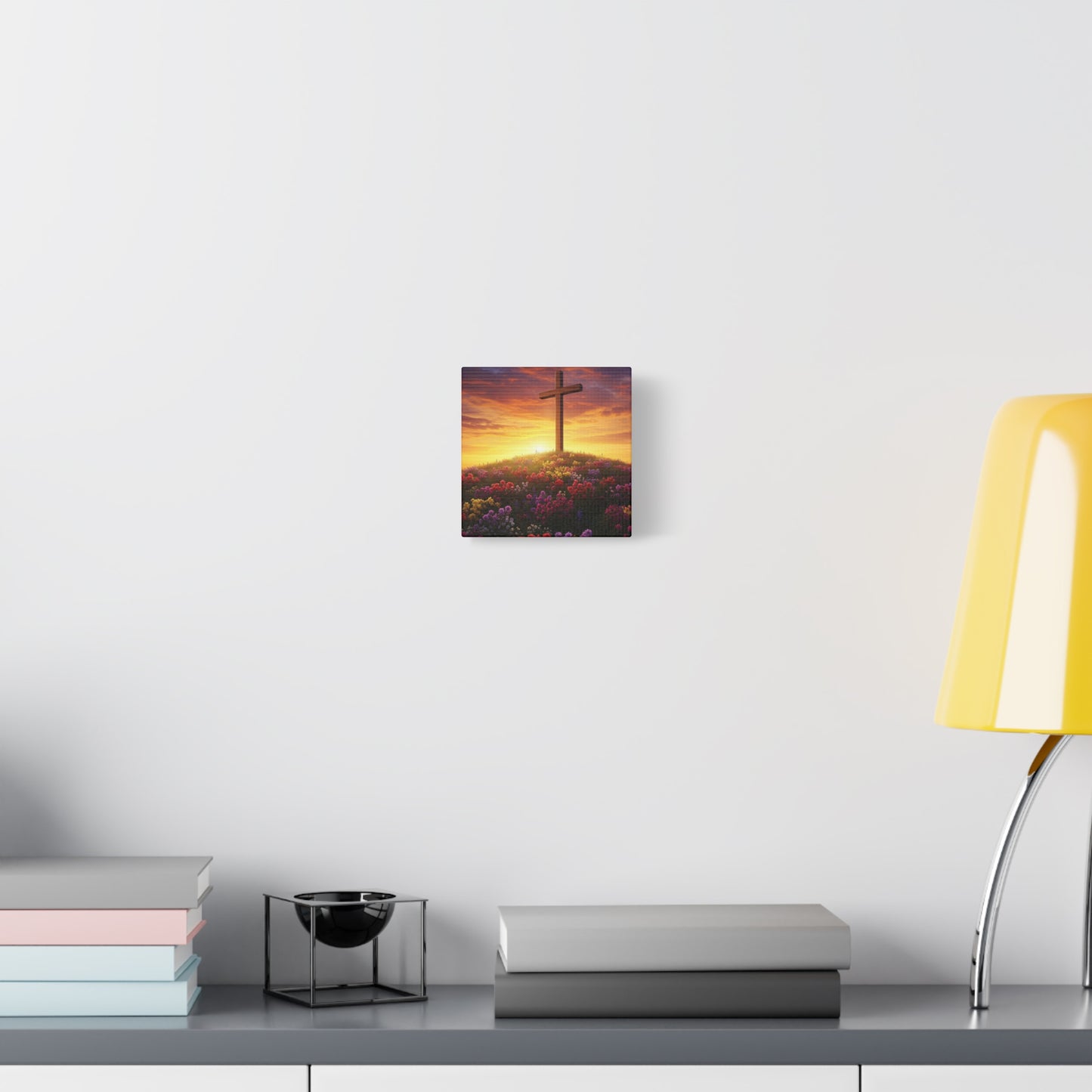 Canvas Cross Art Christian Canvas Cross Decor Religious Art Spiritual Painting Unique Decor Gift for Christian