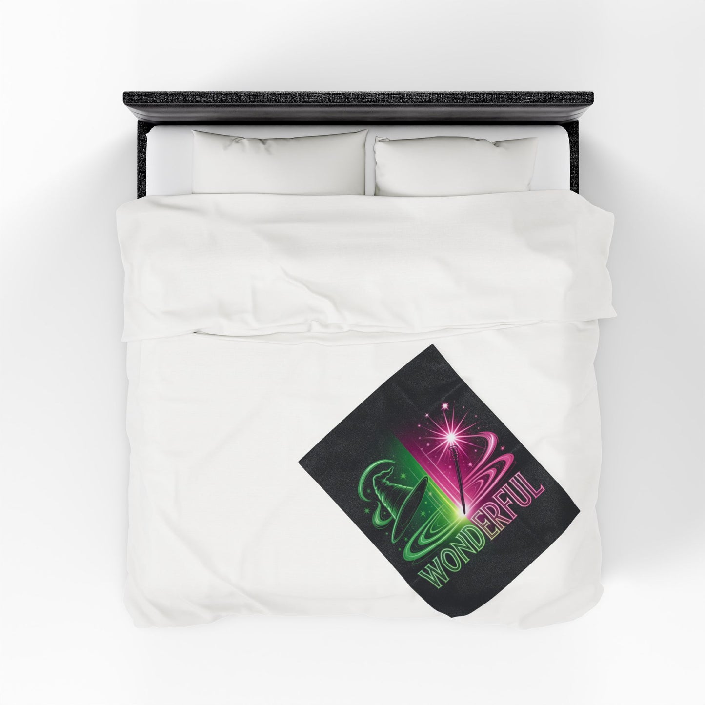 Wonderful Broadway-Inspired Blanket, Neon Theater Throw, Cozy Musical Gift, Soft Fleece Bed Blanket, Magical Room Decor For Broadway Fans