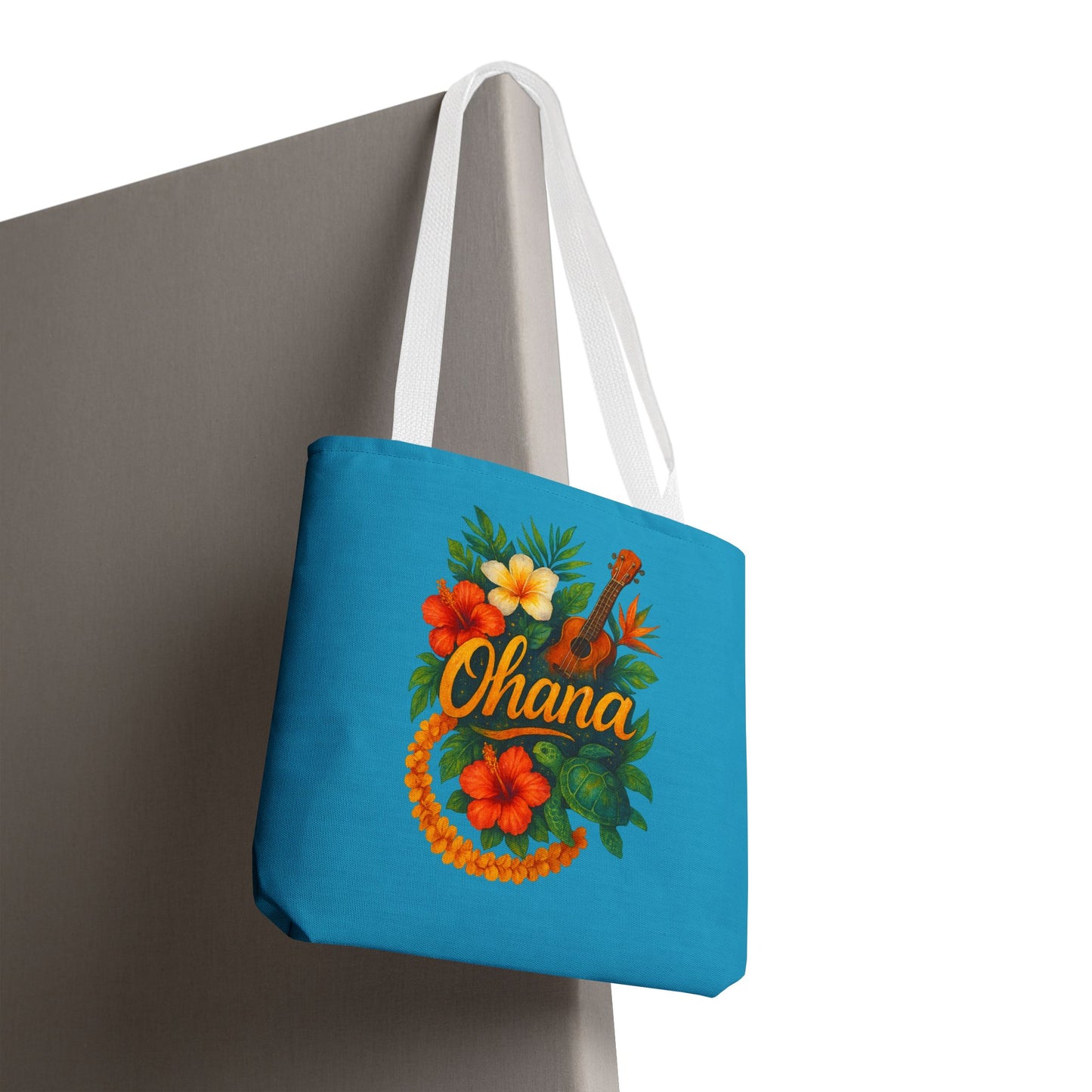 Hawaiian Ohana Tote Bag | Tropical Reusable Beach Bag | Aloha Gift Idea | Island Vibes Bag | Summer Tote | Luau Party Favor | Coastal Bag