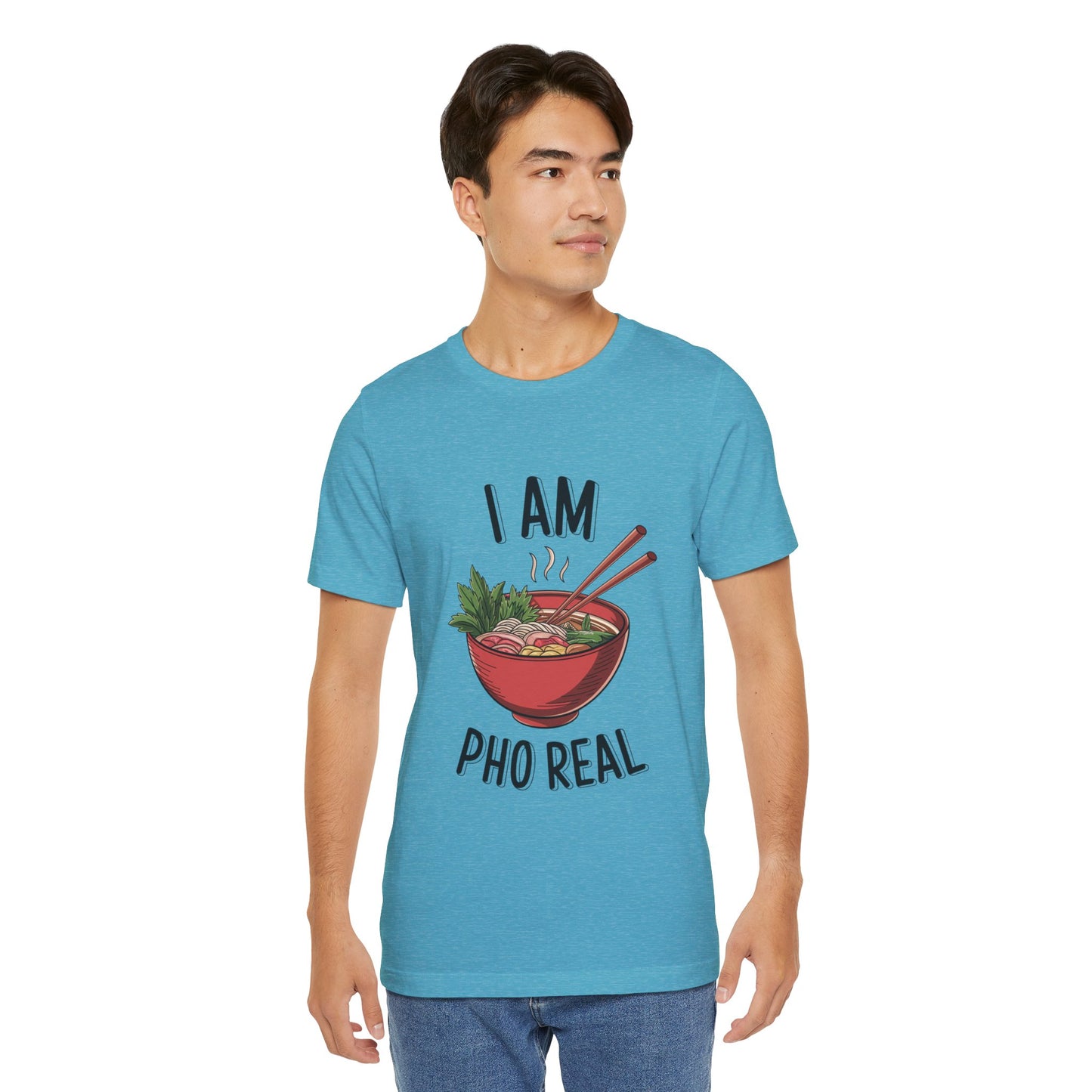 I Am Pho Real T-Shirt | Funny Pho Noodle Bowl Tee, Vietnamese Food Pun Shirt, Ramen & Noodle Lover Gift, Cute Asian Cuisine Graphic Top