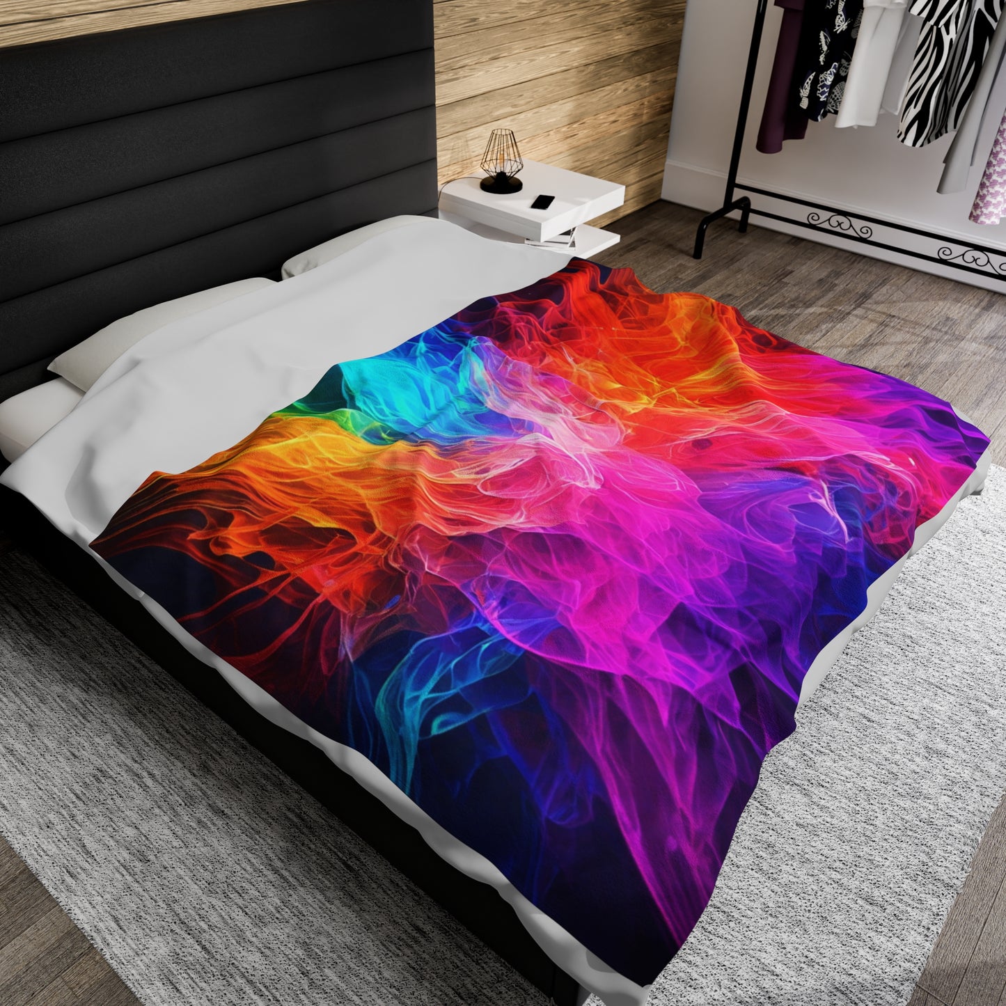 Plush Blanket Color Splash Design