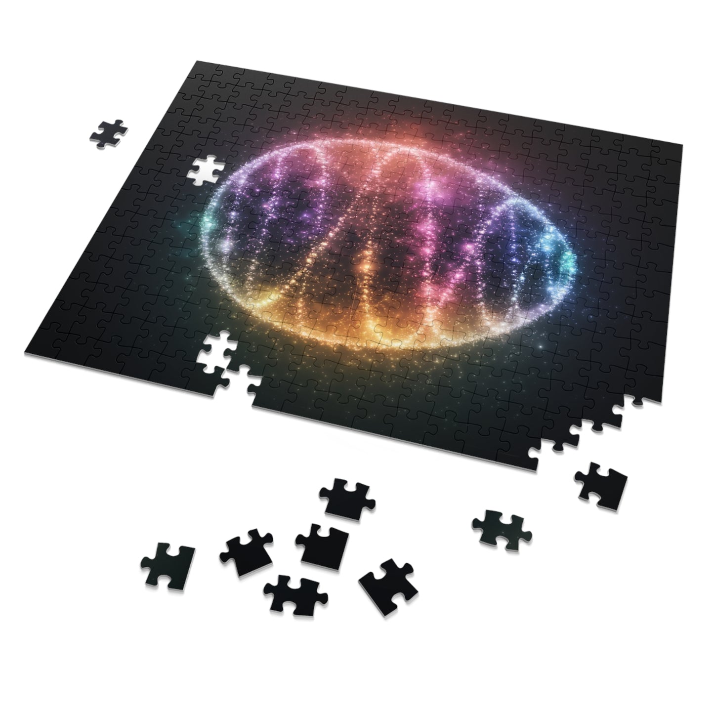 Cosmic Easter Egg Glow Jigsaw Puzzle Easter Puzzle Easter Game Easter Egg Puzzle Easter Egg Game