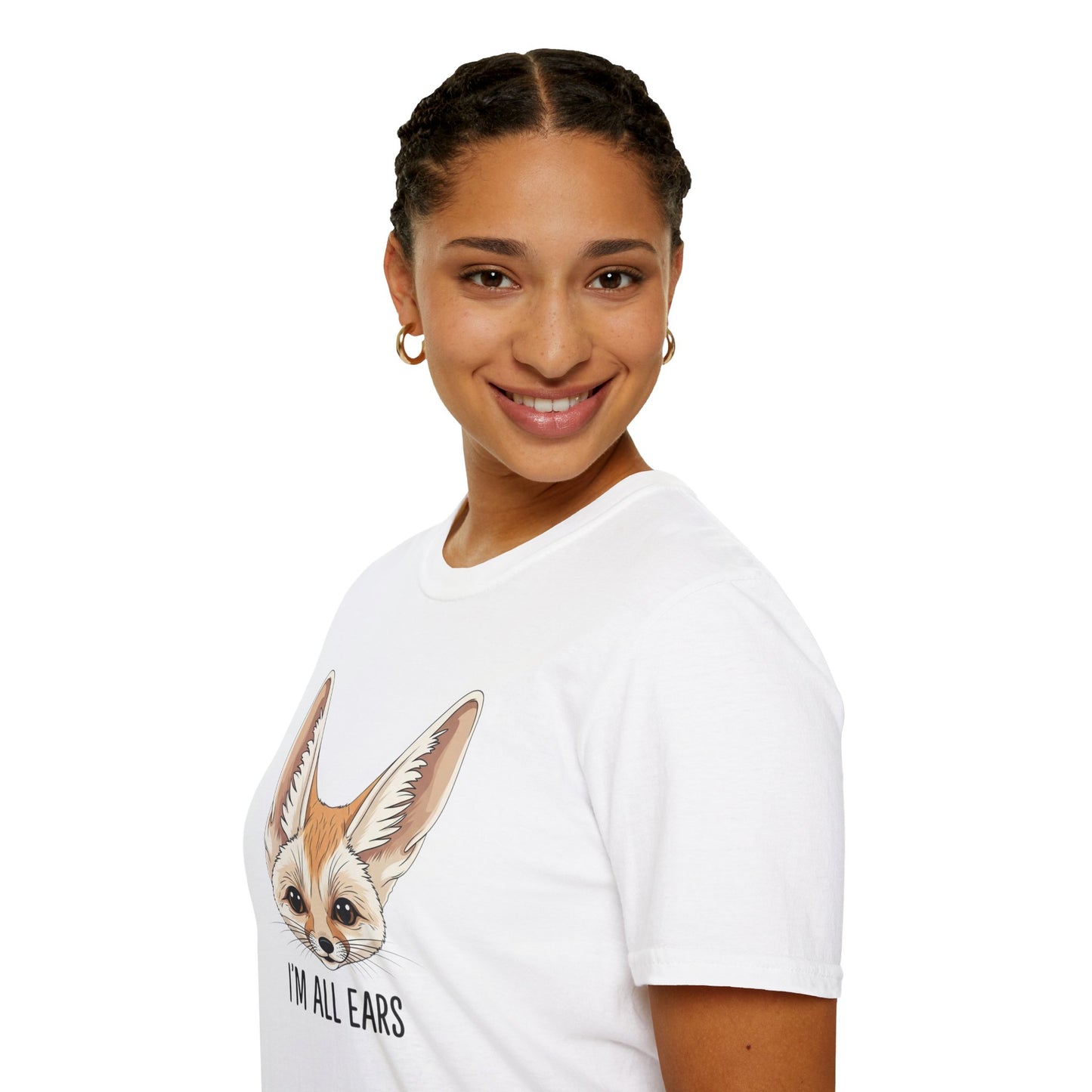Fennec Fox Funny T-Shirt | I’m All Ears Animal Tee | Cute Pet Tee for Women Men | Unique Gift | Trending Animal Motif Shirt