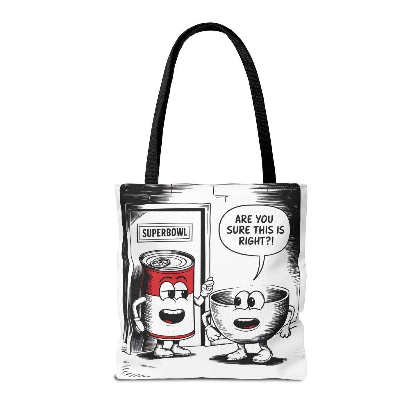 Tote Bag - Comic Superbowl Soup Design