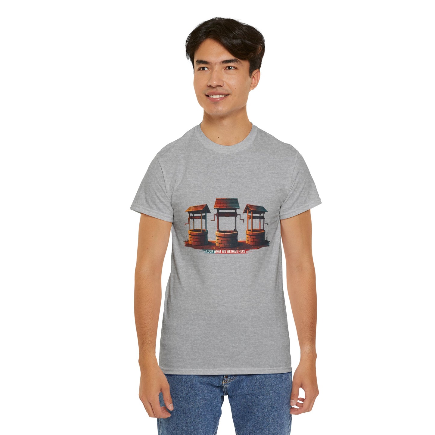 Funny “Well Well Well” T-Shirt • Pun Graphic Tee with Wishing Wells • Retro Vintage Humor Shirt • Gift for Pun Lovers & Joke Fans