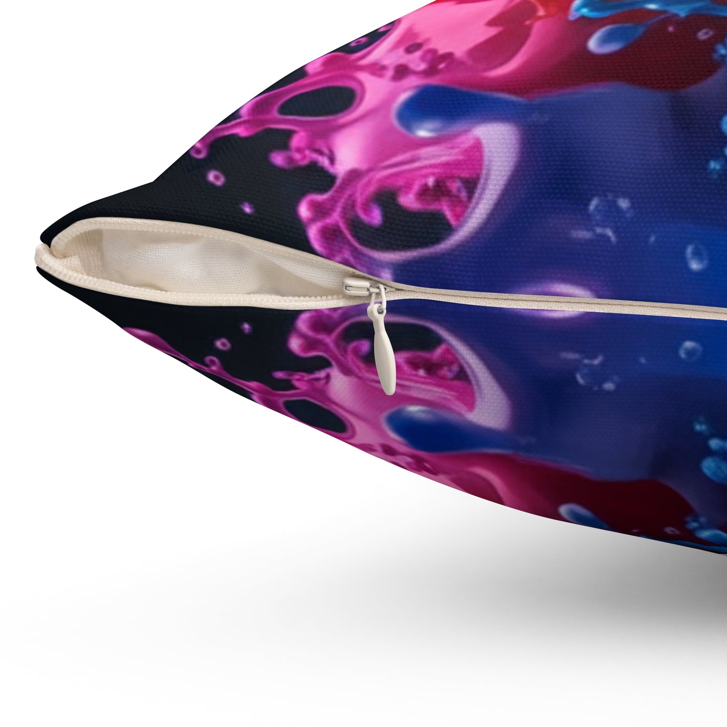 Colorful Splash Art Square Pillow | Vibrant Home Decor