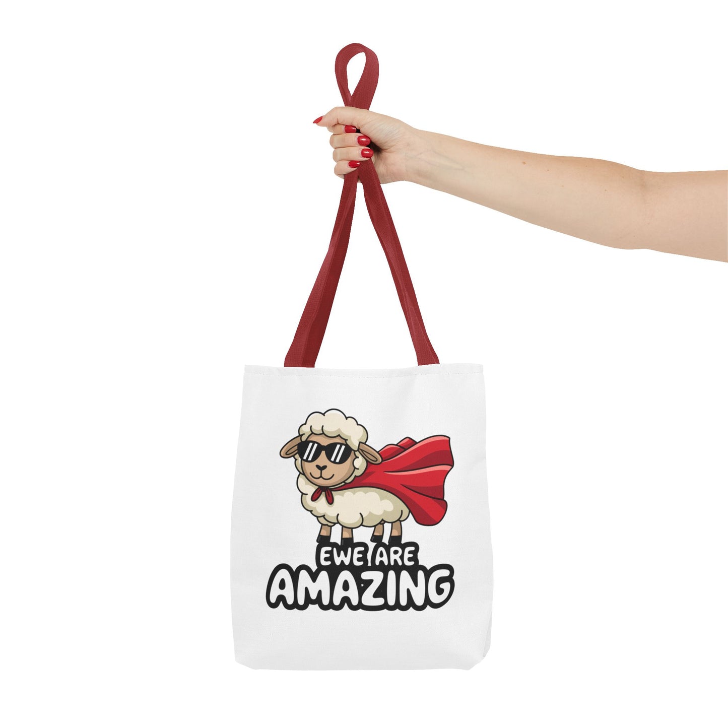 Sheep Tote Bag - Ewe Are Amazing Inspirational Bag Everyday Tote Funny Bag