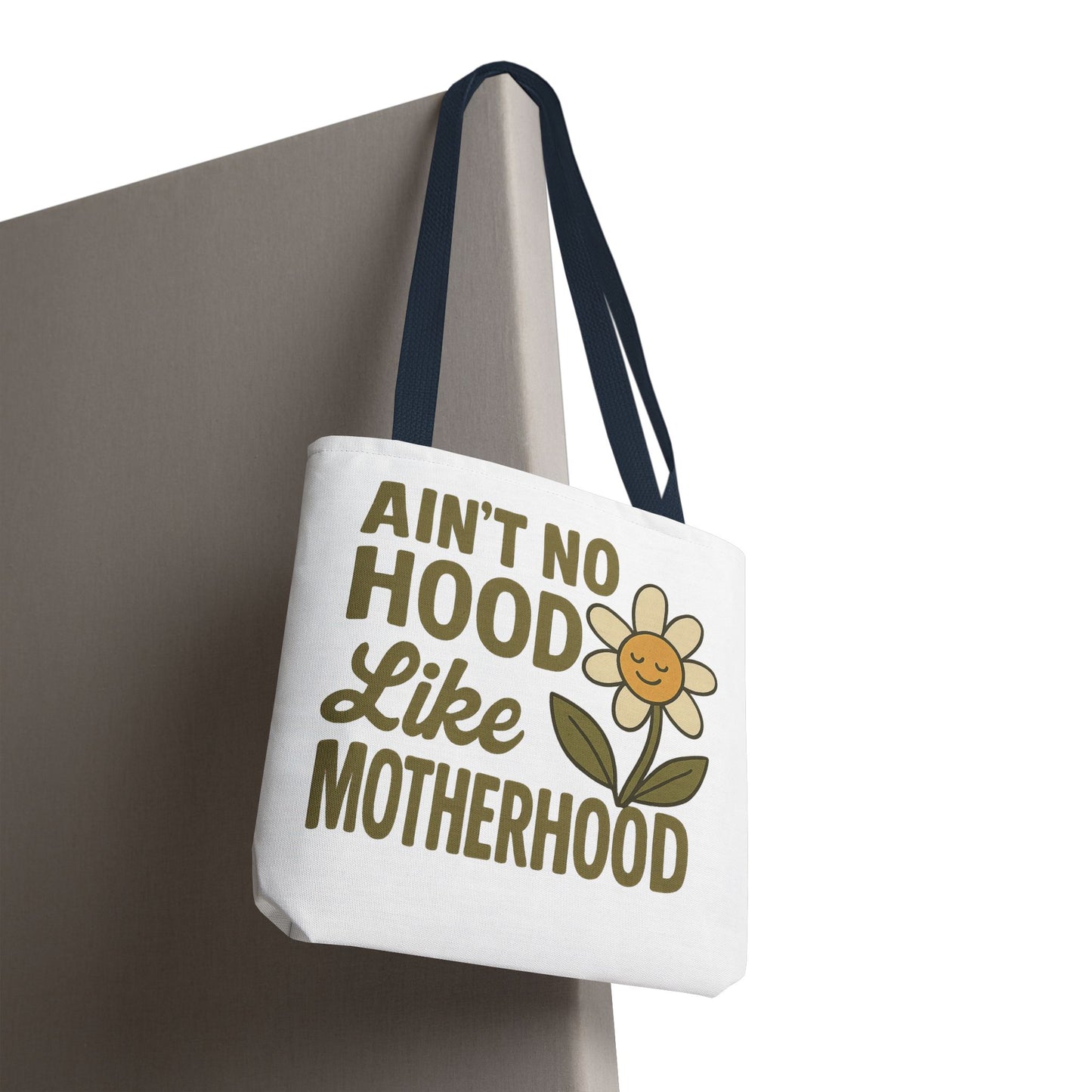 Motherhood Tote Bag with Flower Design Mother's Day Bag Tote for Mom Reusable Shopping Bag