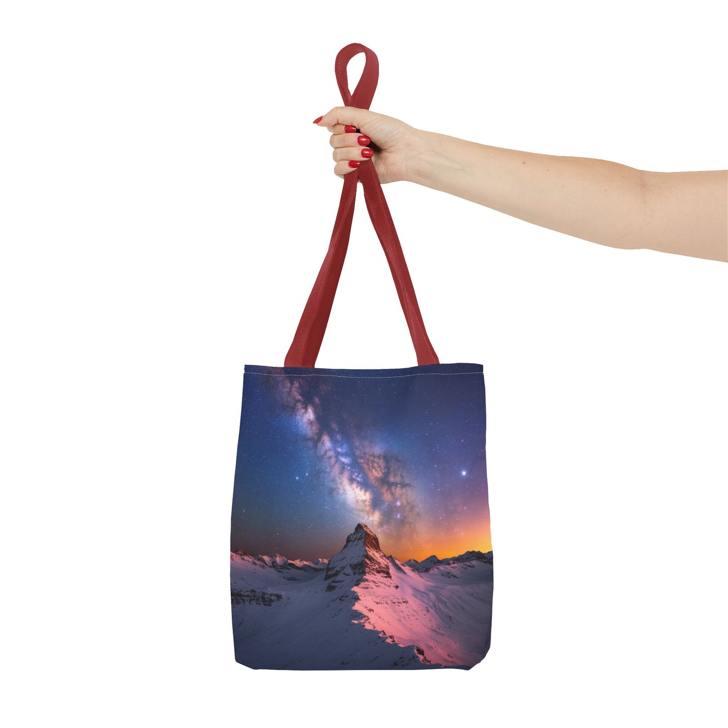 Stunning Mountain Galaxy Tote Bag - Nature Lover's Eco-Friendly Bag