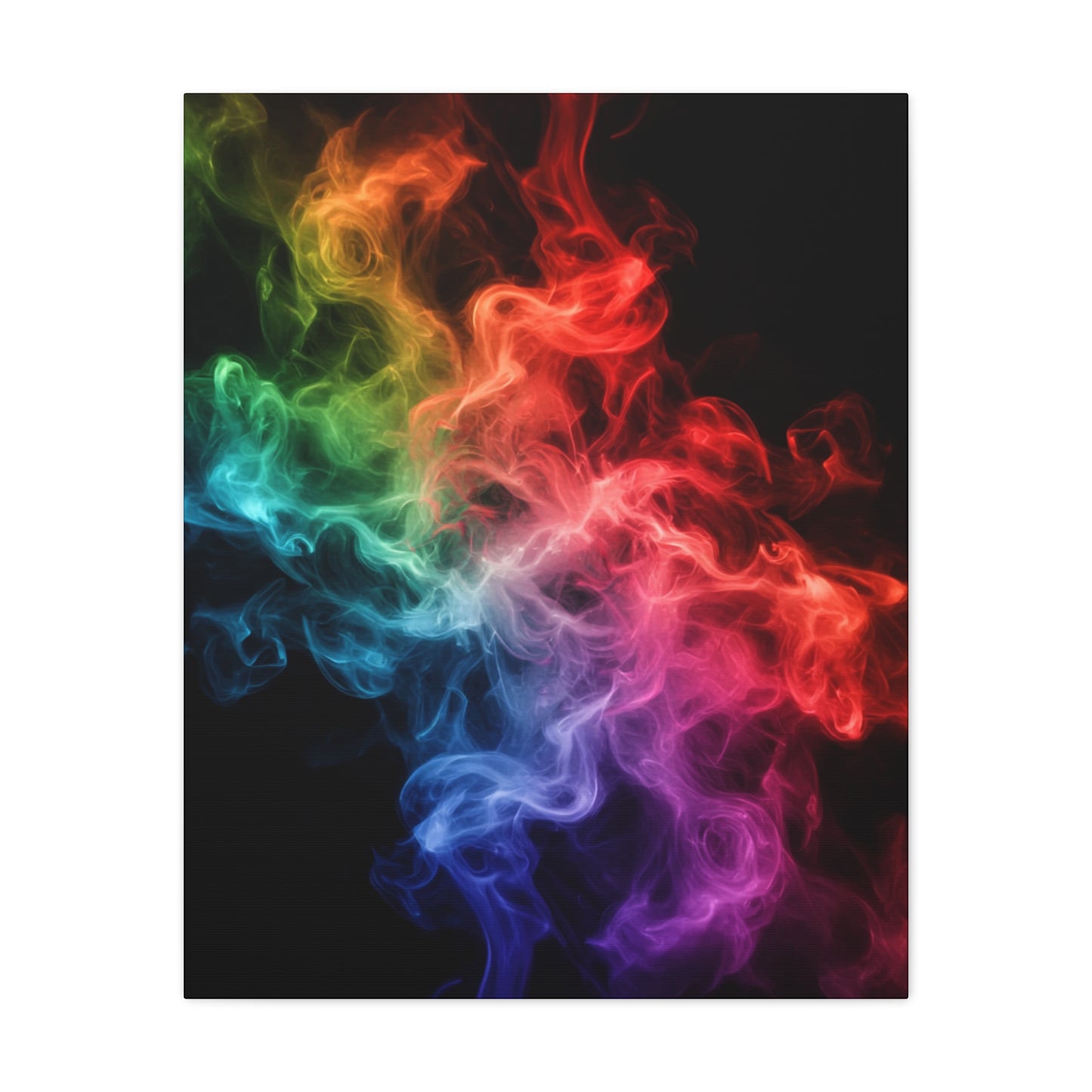 Canvas Wall Art Colorful Smoke Streak