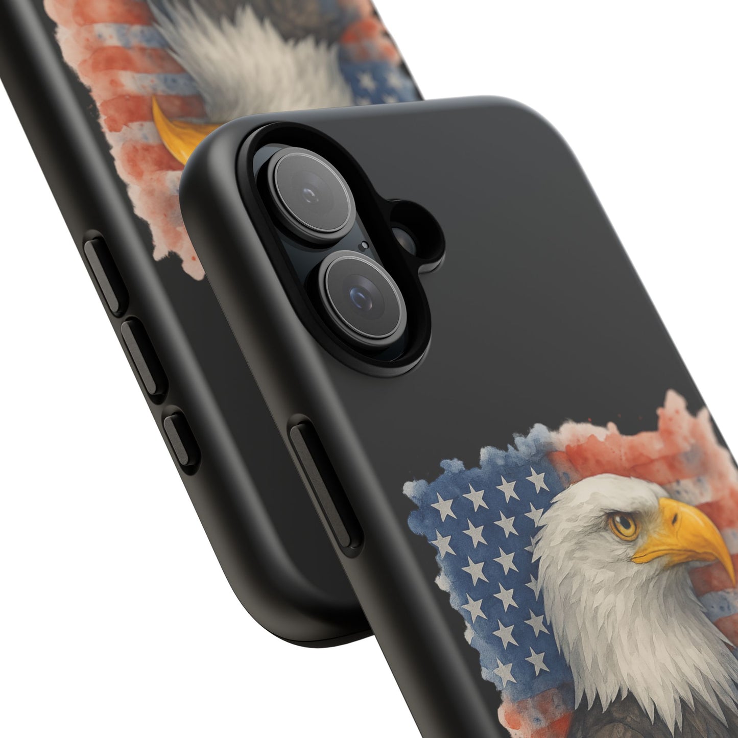 Patriotic Eagle Phone Case for iPhone - Tough Cases with American Flag Design 4th of July Case Memorial Day Veteran's Day