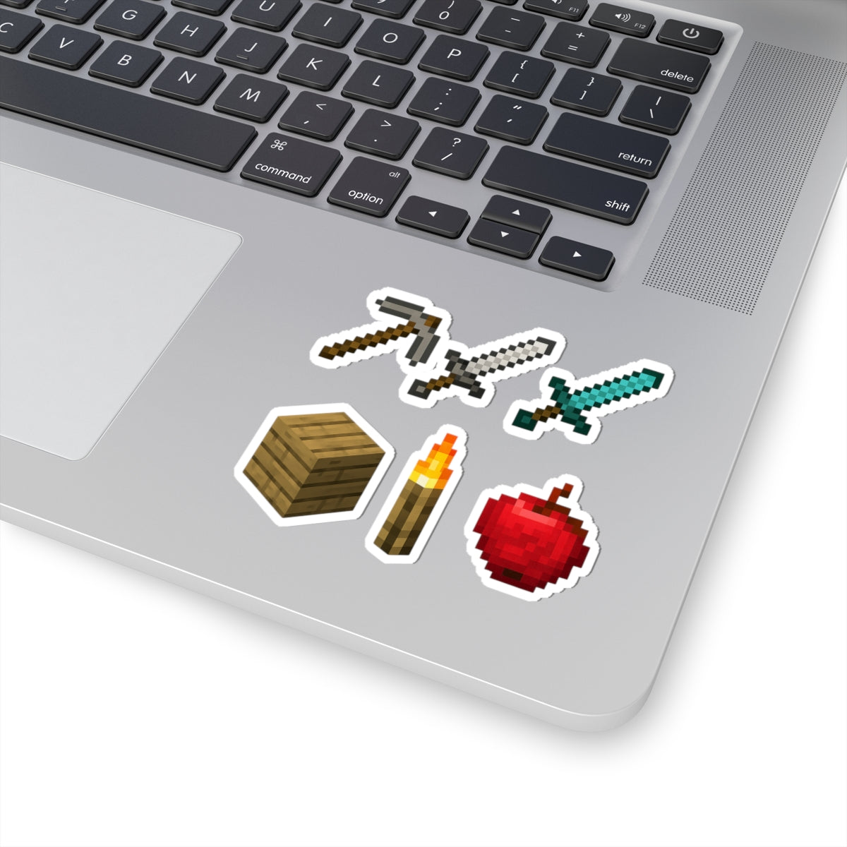 Pixel Art Stickers Minecraft Inspired Video Game Kiss-Cut Stickers