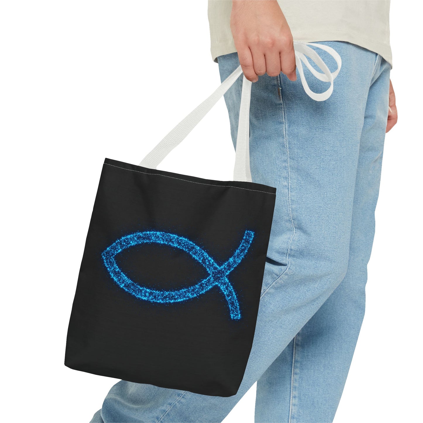 Sparkling Fish Symbol Tote Bag - Inspirational Vibes