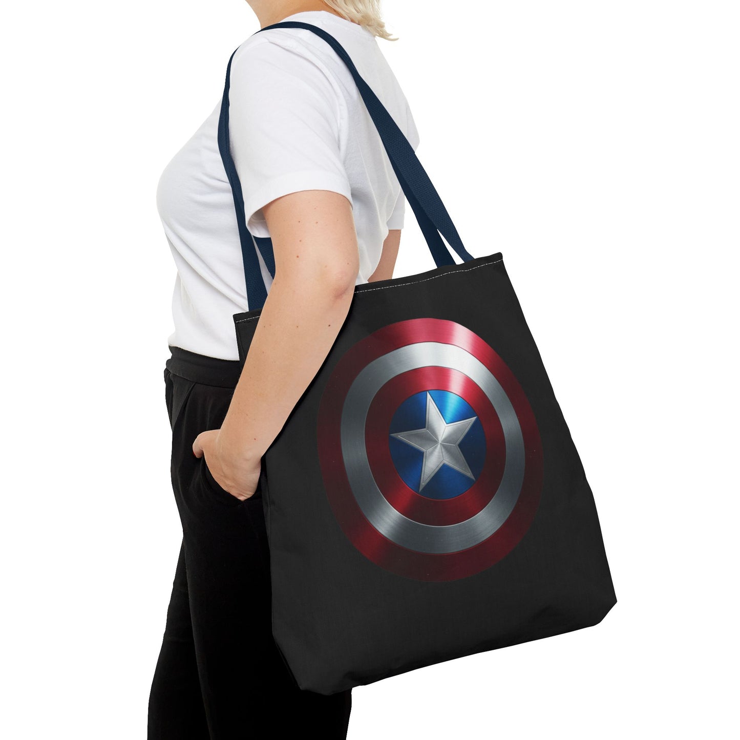 Heroic Shield Tote Bag - Stylish Marvel-Inspired Carryall for Fans