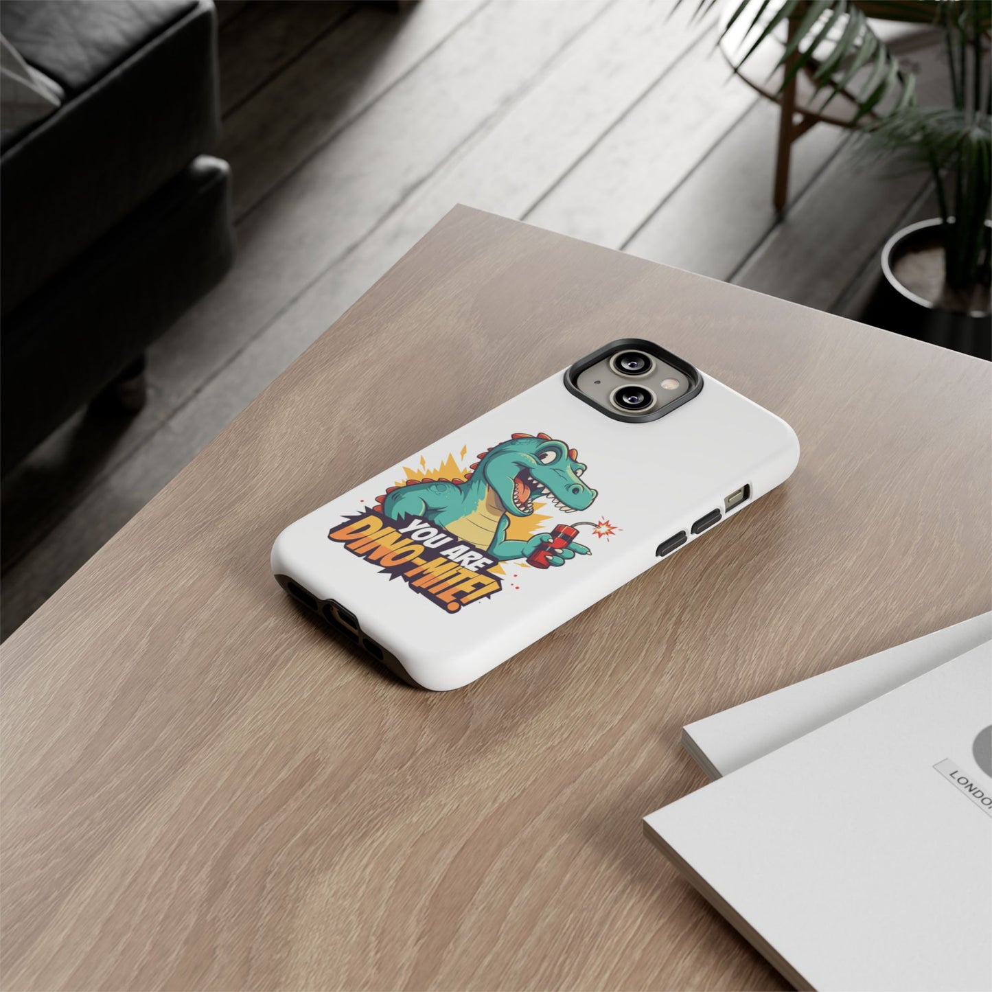 iPhone Case - Dino-Mite Pun Design