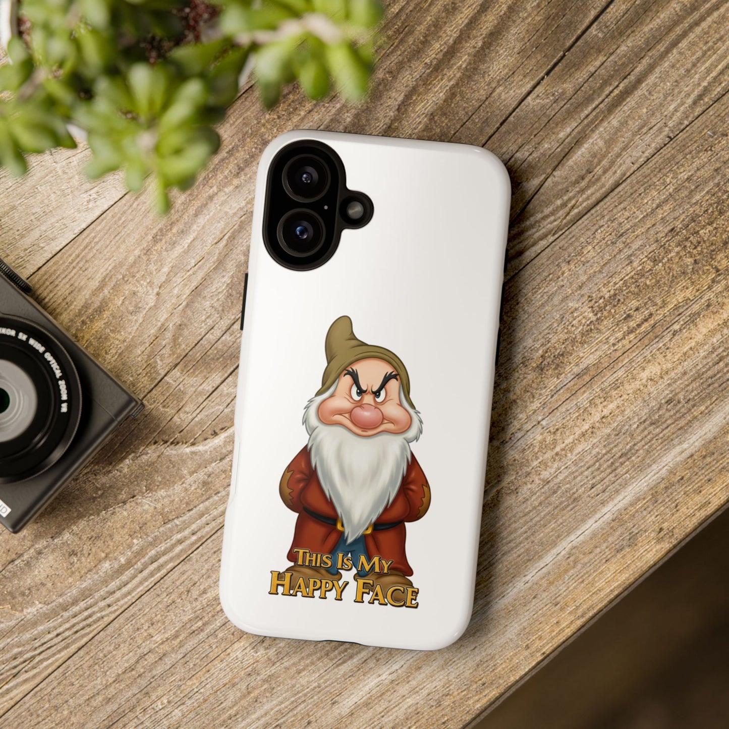 iPhone Case - Grumpy Dwarf 'This is My Happy Face'