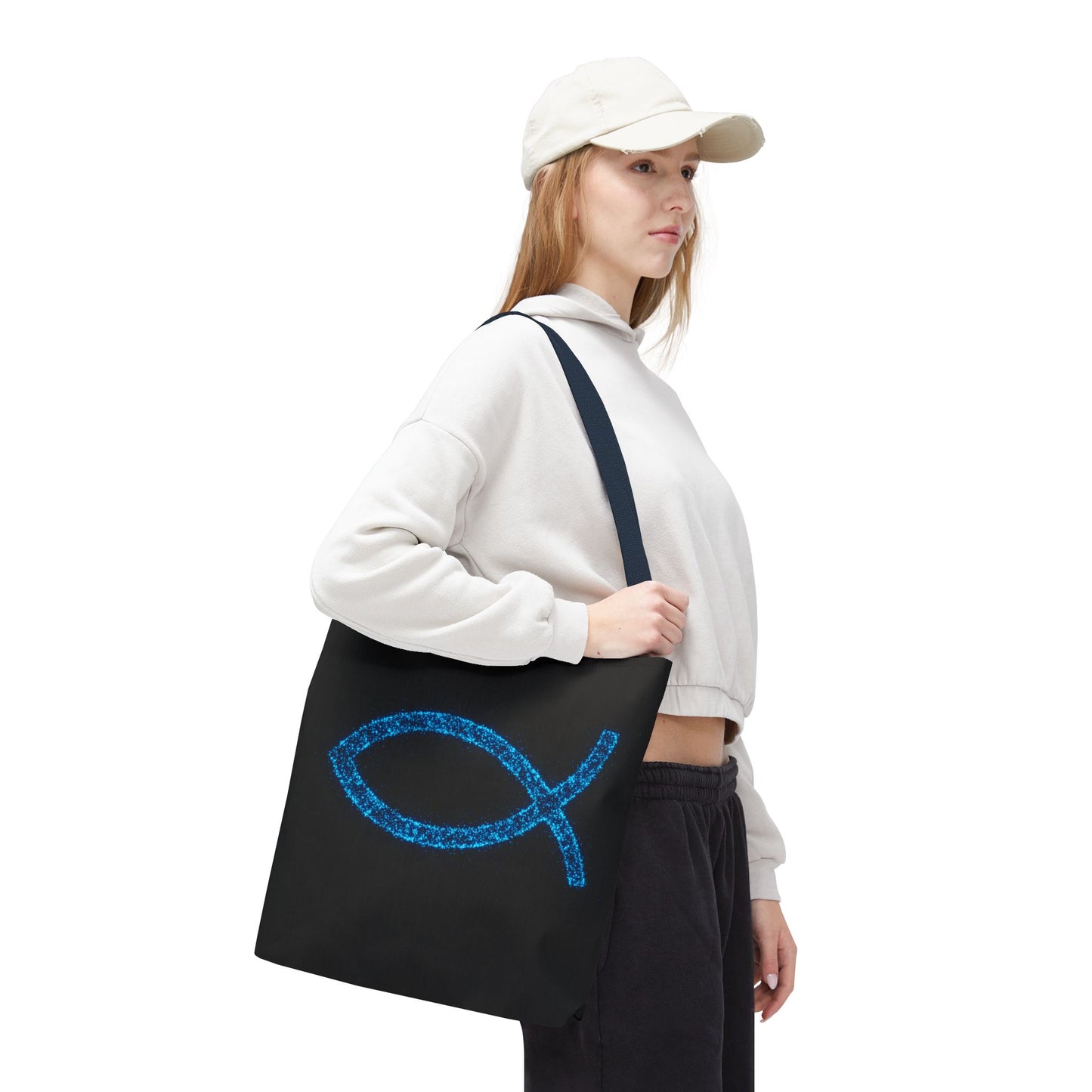 Sparkling Fish Symbol Tote Bag - Inspirational Vibes