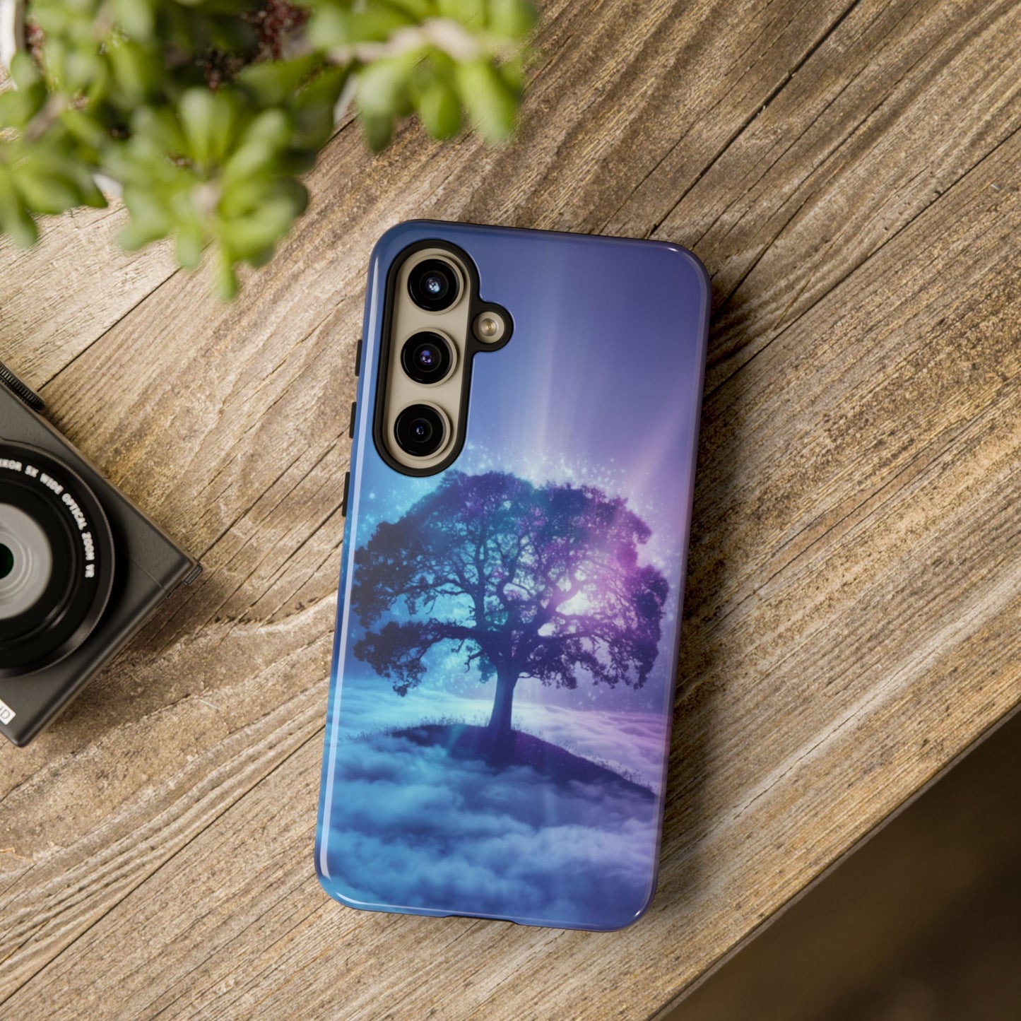 Samsung Phone Case - Dreamy Tree in the Clouds Design