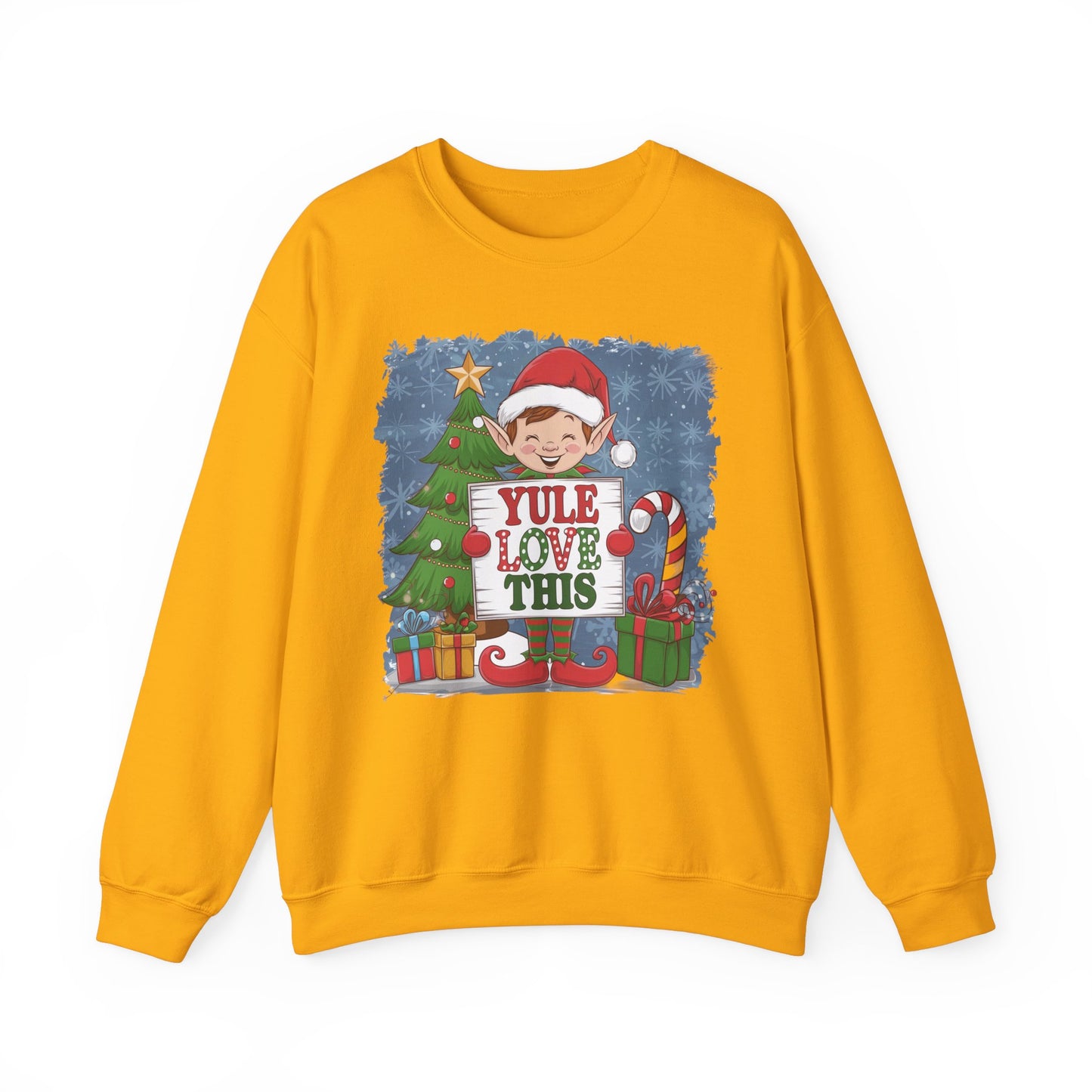 Christmas Elf Sweatshirt 'Yule Love This'