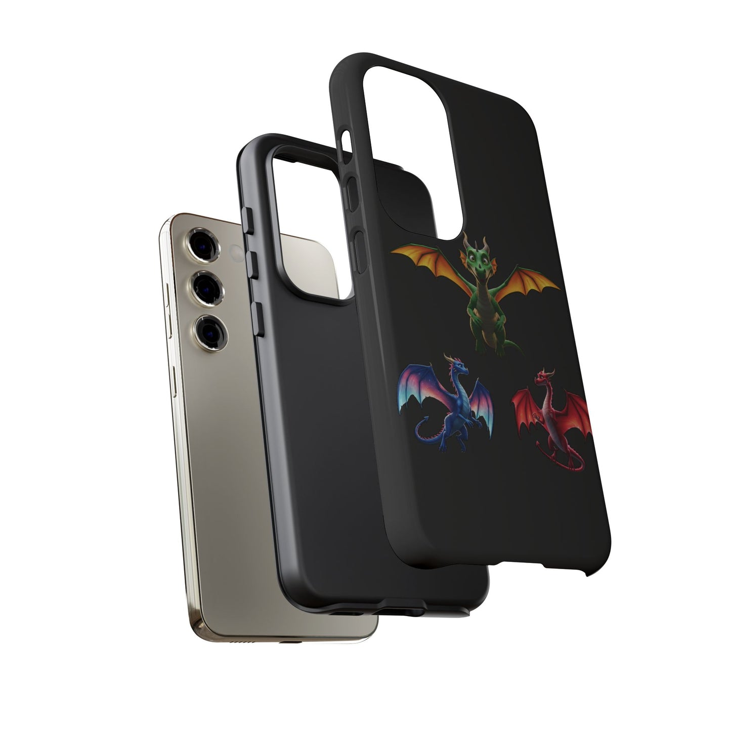 Protective Dragon Phone Case for Samsung Galaxy - Fantasy Art Durable Cover - Bookish Mythical Gift for Teens & Adults Twilight Aesthetic