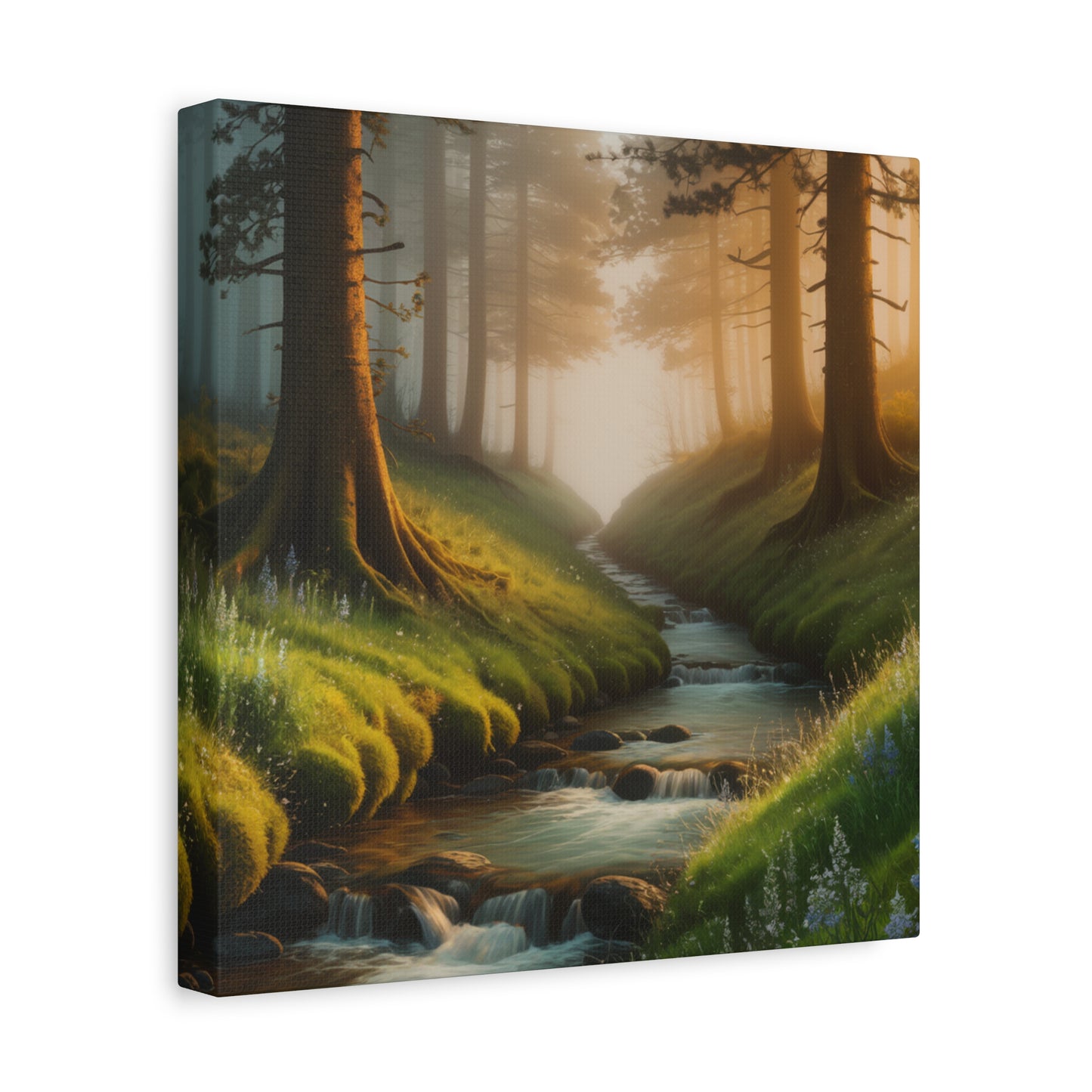Forest Stream Canvas Art Nature Decor Modern Home Decoration Modern Art Nature Canvas