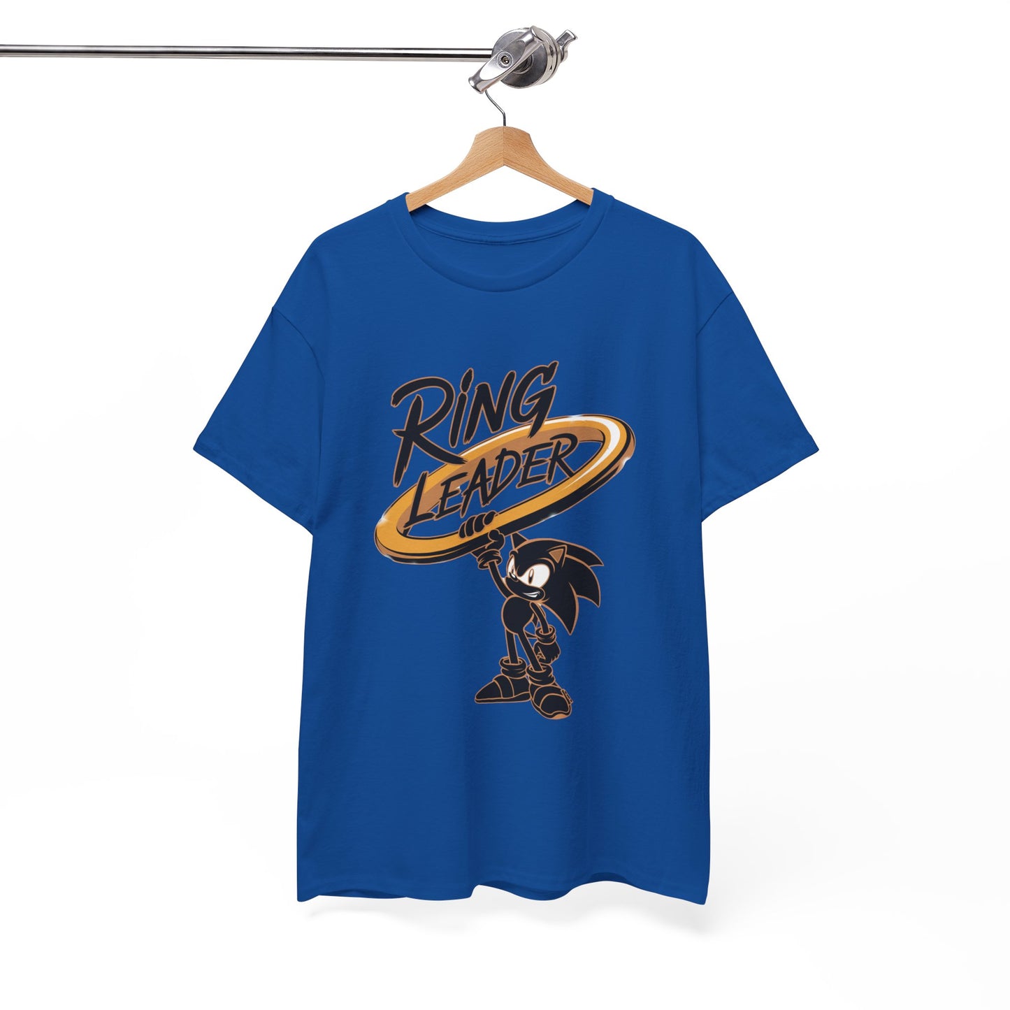 Ring Leader Video Game Shirt – Fast Speed Hero Holding Gold Ring – Retro Gamer Graphic Tee for Arcade, Anime, and Gaming Fans