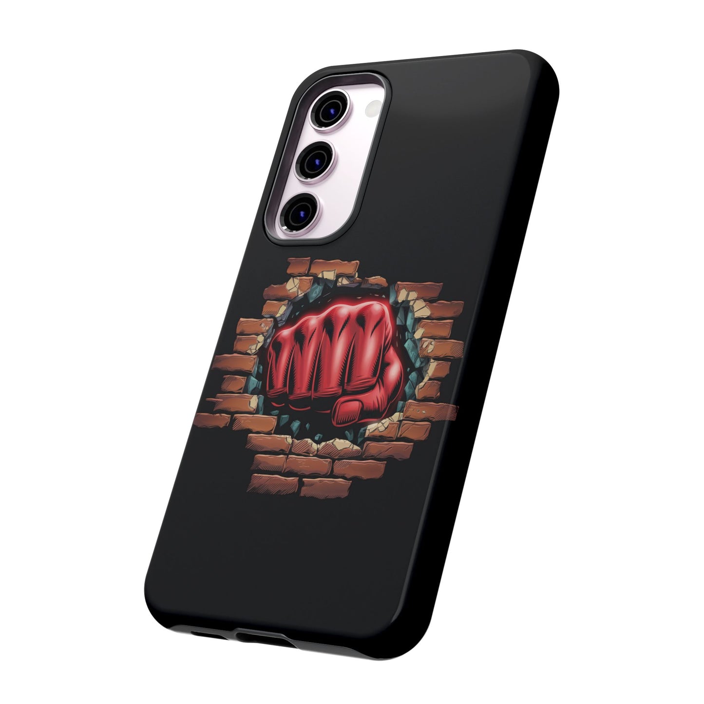 Samsung Galaxy Tough Case - Red Fist Smashing Design
