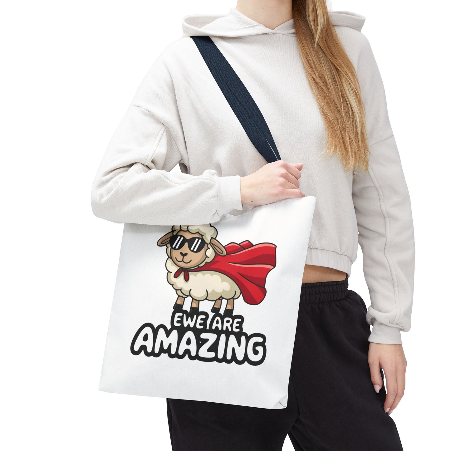 Sheep Tote Bag - Ewe Are Amazing Inspirational Bag Everyday Tote Funny Bag