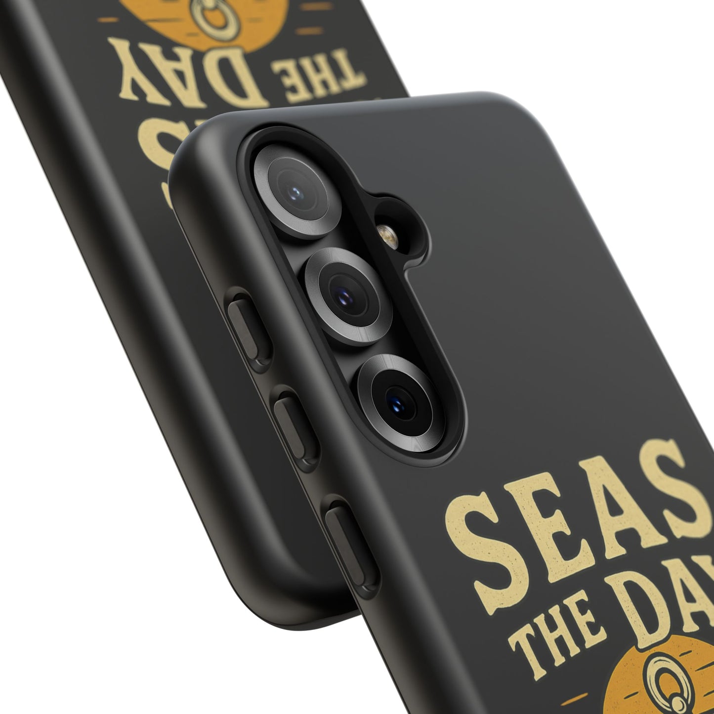 Seas the Day Samsung Case – Nautical Phone Case – Anchor Pun Gift – Ocean Lover Accessory – Motivational Phone Cover – Beach Vibes Case
