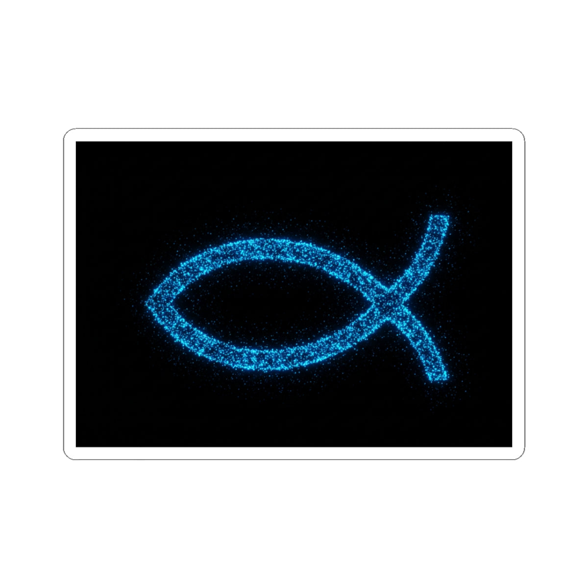 Sparkling Fish Symbol Kiss-Cut Stickers - Inspirational Decor