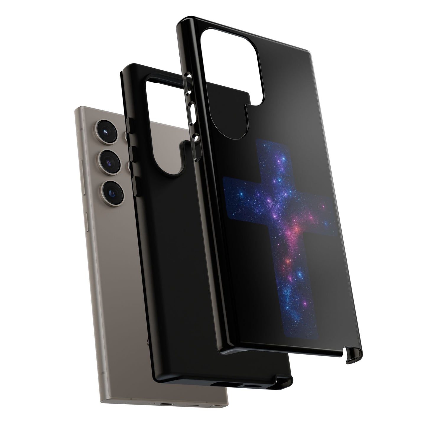 Samsung Phone Case - Galactic Cross Case Christian Phone Case Spiritual Samsung Case Religious Accessory Gift for Believers