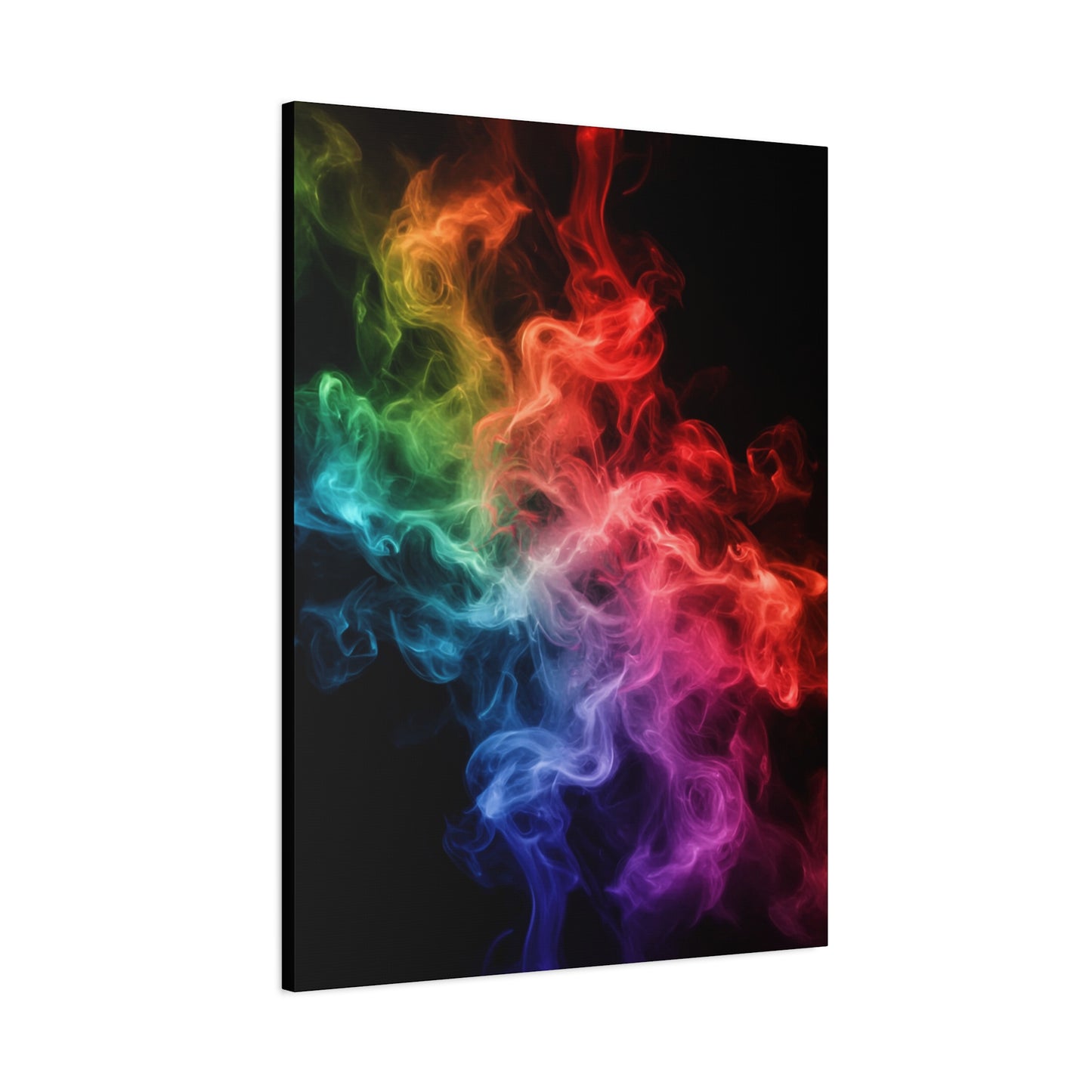 Canvas Wall Art Colorful Smoke Streak