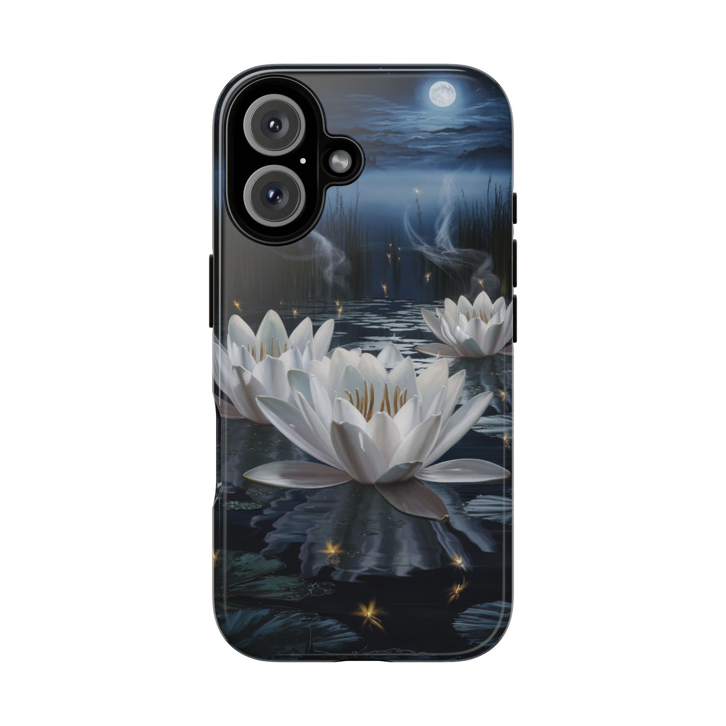 iPhone Case - Water Lilies Moonlight Design