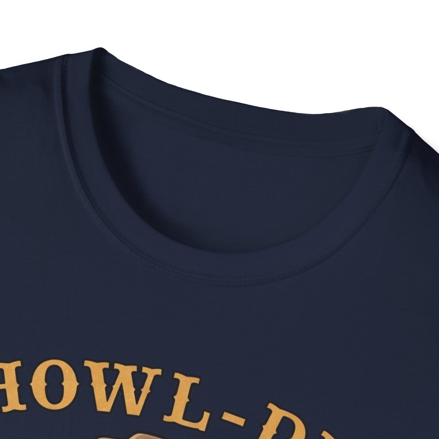 Howl-dy Partner Wolf Cowboy T-Shirt | Western Howling Wolf Graphic Tee, Funny Animal Shirt, Cowboy Gifts, Rustic Country Tee