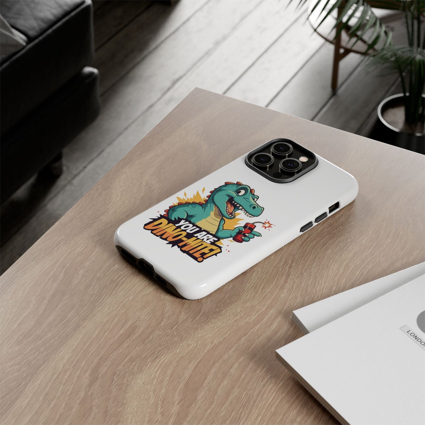 iPhone Case - Dino-Mite Pun Design