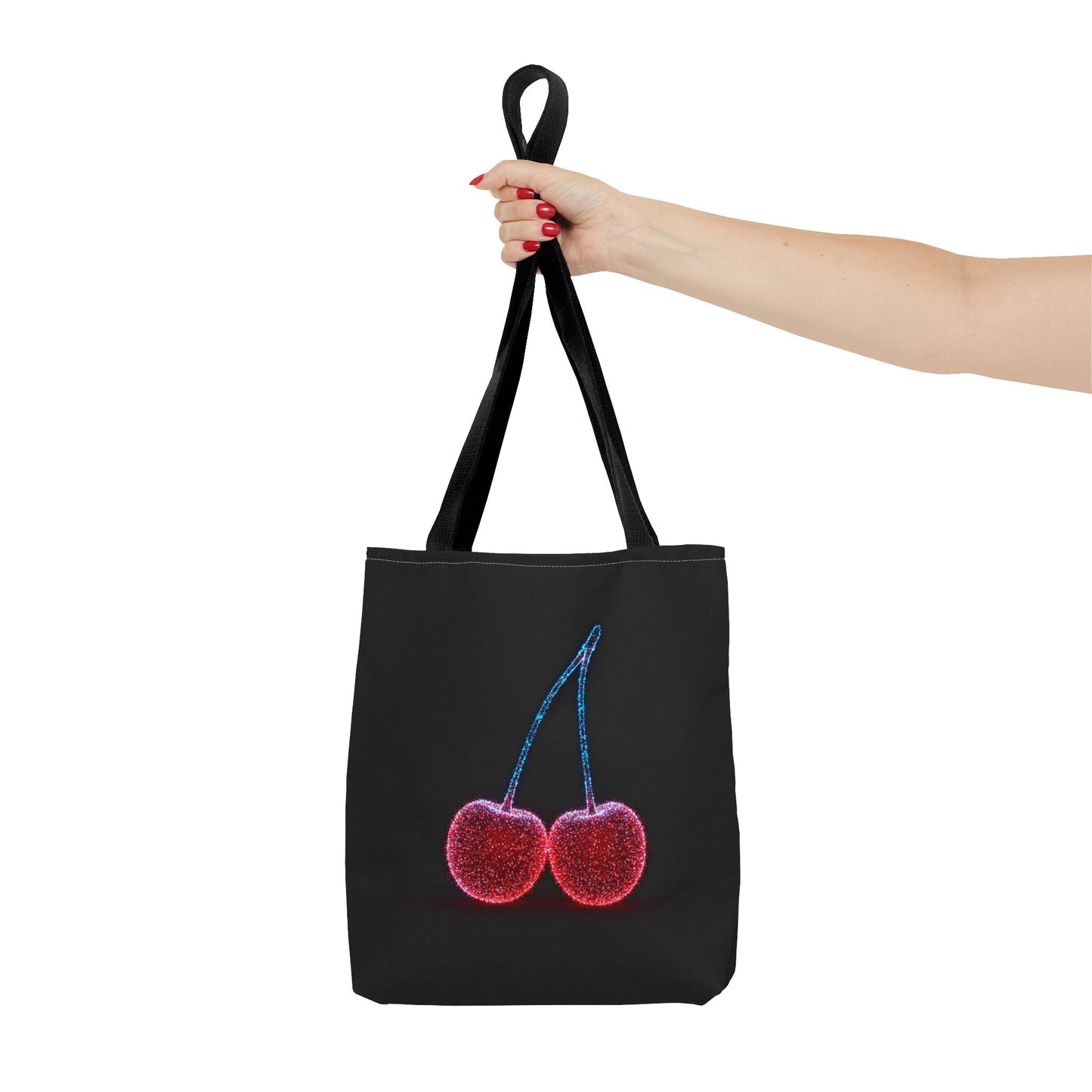 Sparkling Cherry Tote Bag Reusable Bag Shopping Bag Cherry Bag Reusable Tote