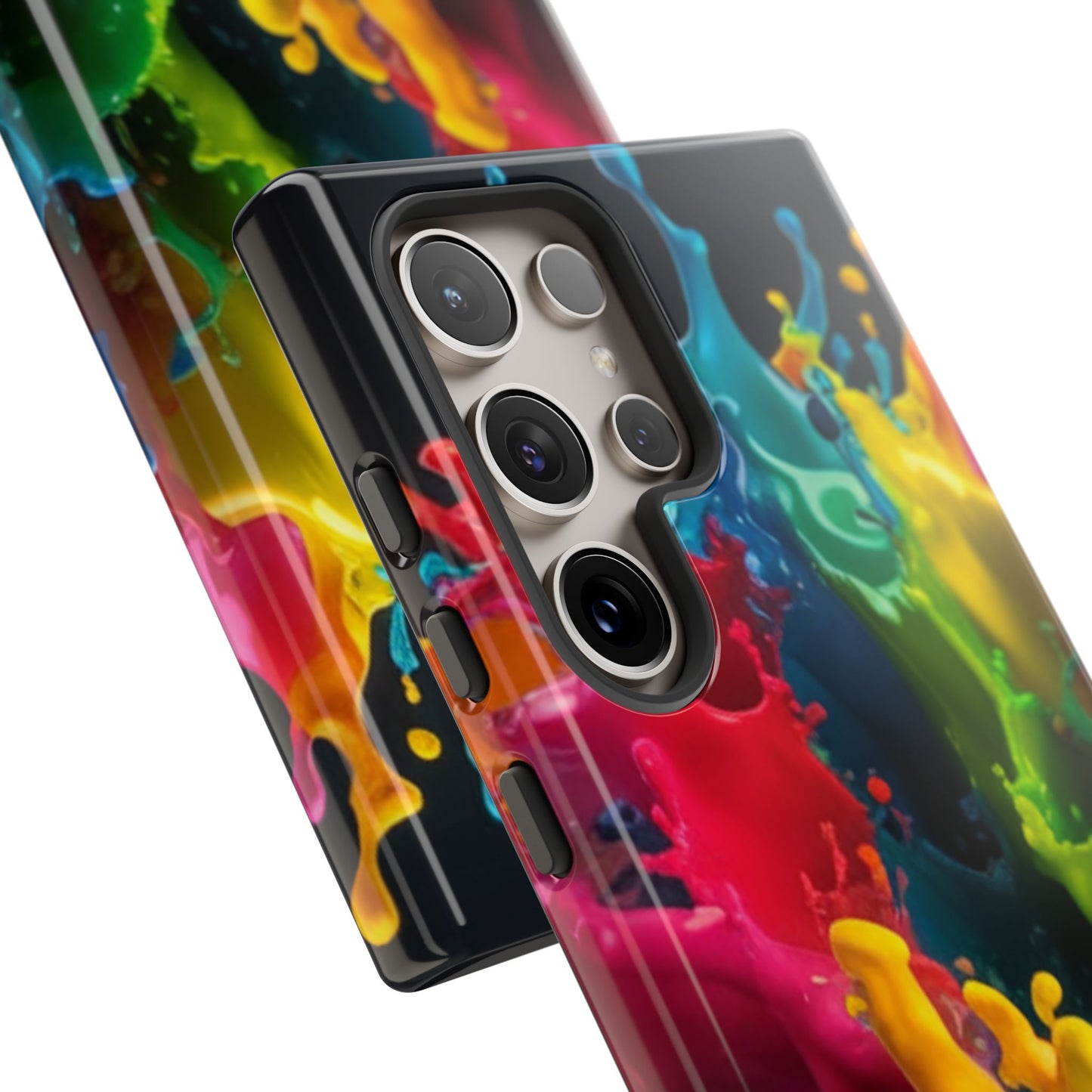 Vibrant Splash Samsung Phone Case - Tough Spectrum Splash Samsung Case