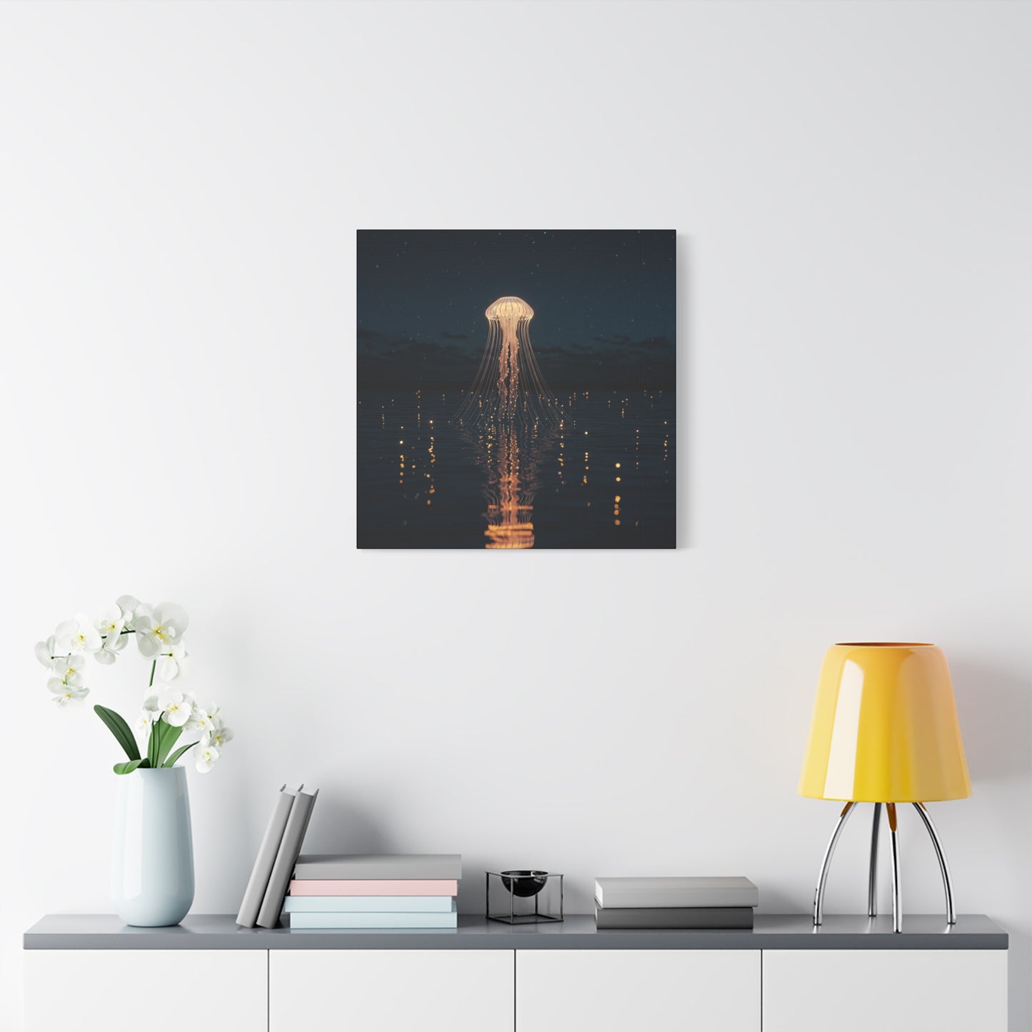 Canvas Art, Jellyfish Emerging from a Lake