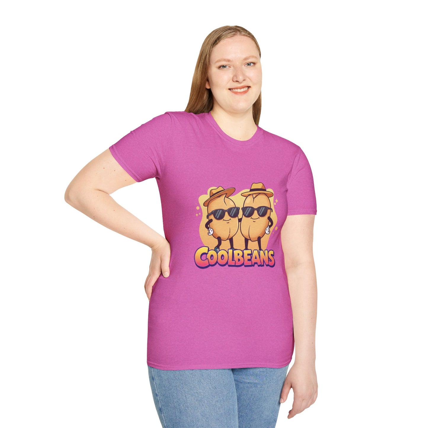 Cool Beans T-Shirt - Two Cooler-Than-Cool Beans With Sunglasses, Quirky Food-Pun Gift Tee for Him, Her or Besties - Perfect Humor and Style