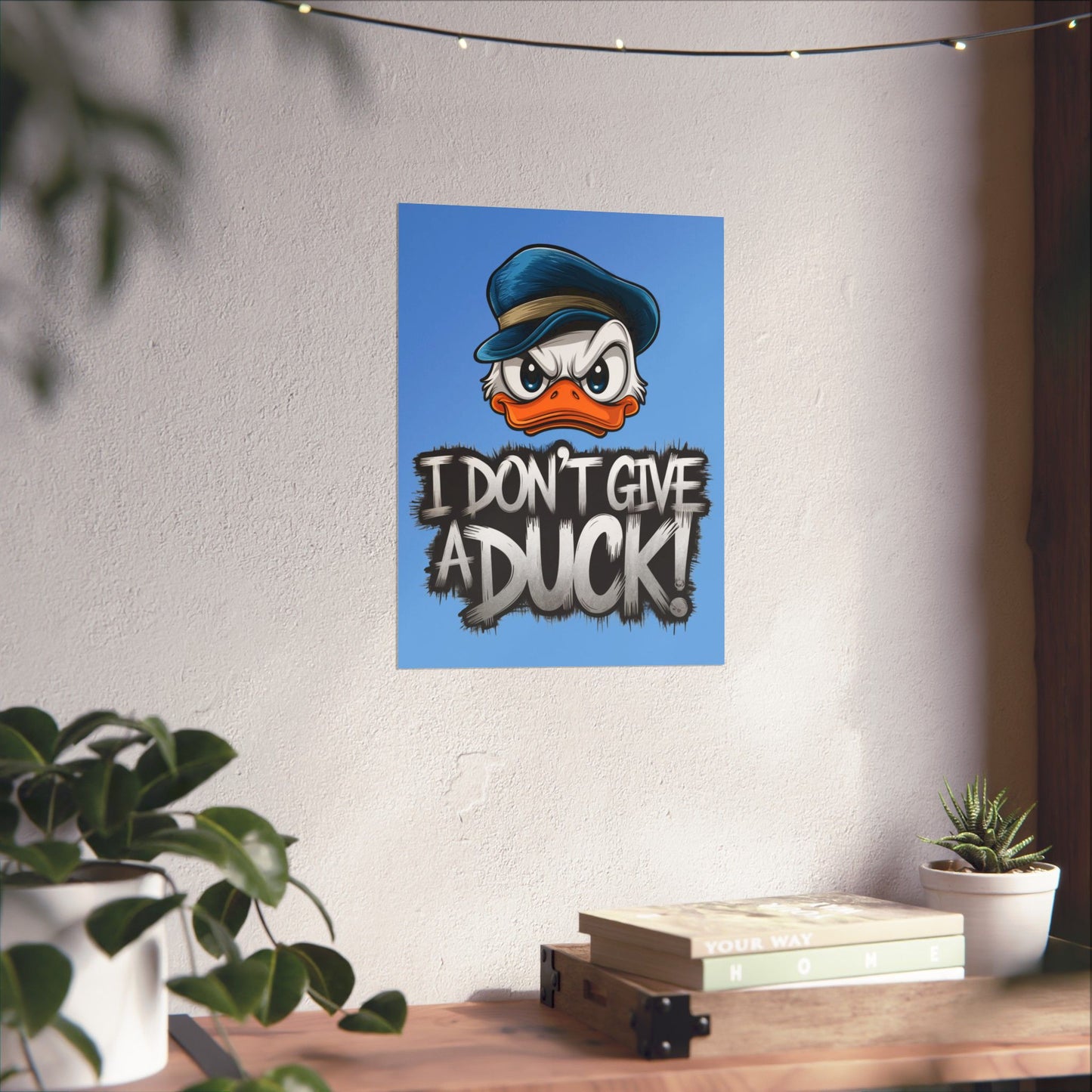 I Don't Give a Duck Angry Duck Poster