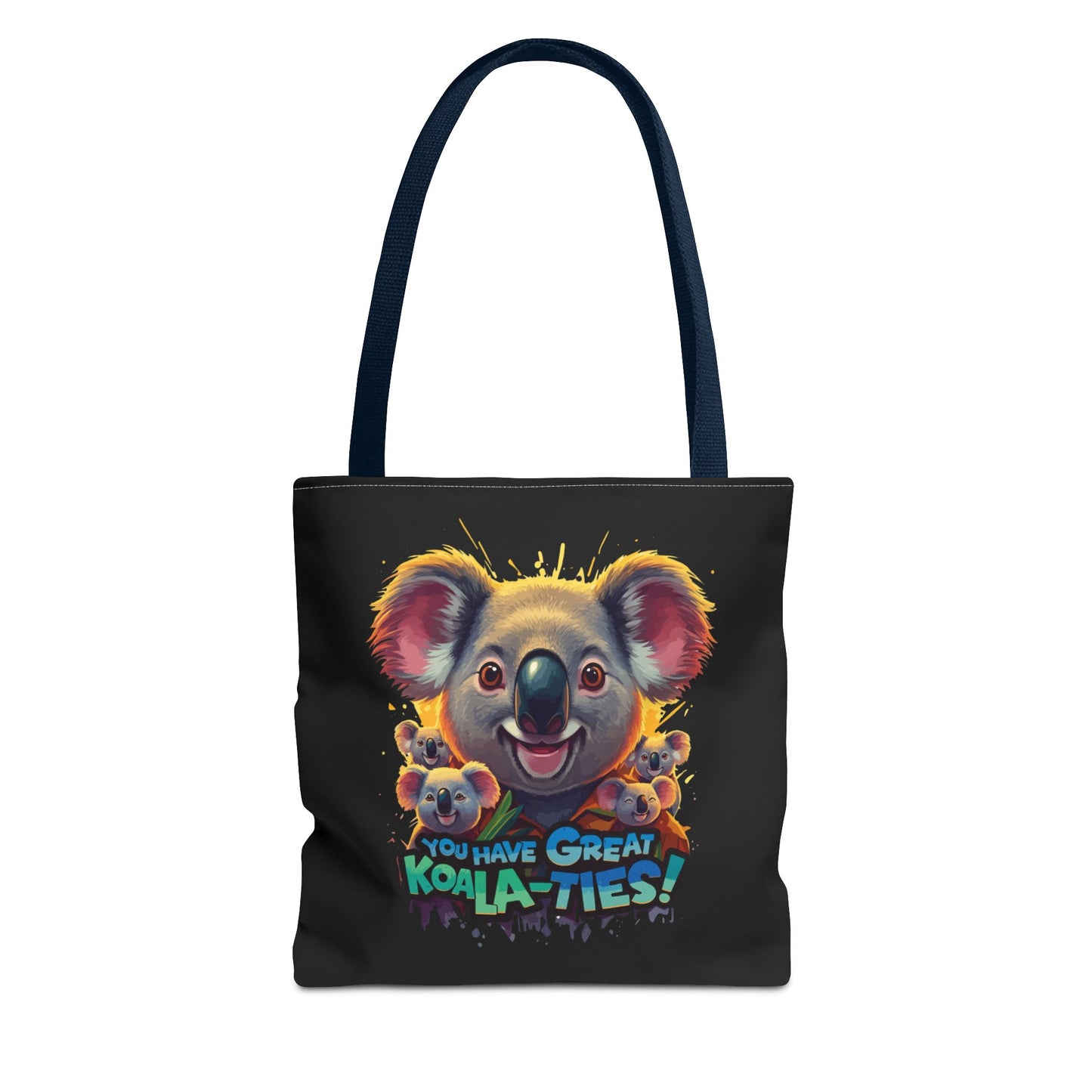 Koala Tote Bag – Funny Animal Pun Bag with Cute Koala Design – Reusable Grocery, Beach, or Everyday Carry Bag – Gift for Koala Lovers