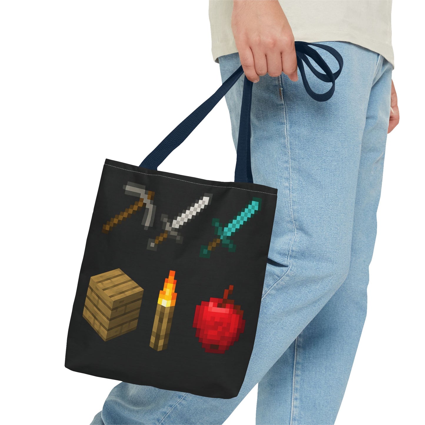 Minecraft Inspired Tote Bag Adventure Awaits Shopping Bag Reusable Tote Summer Bag