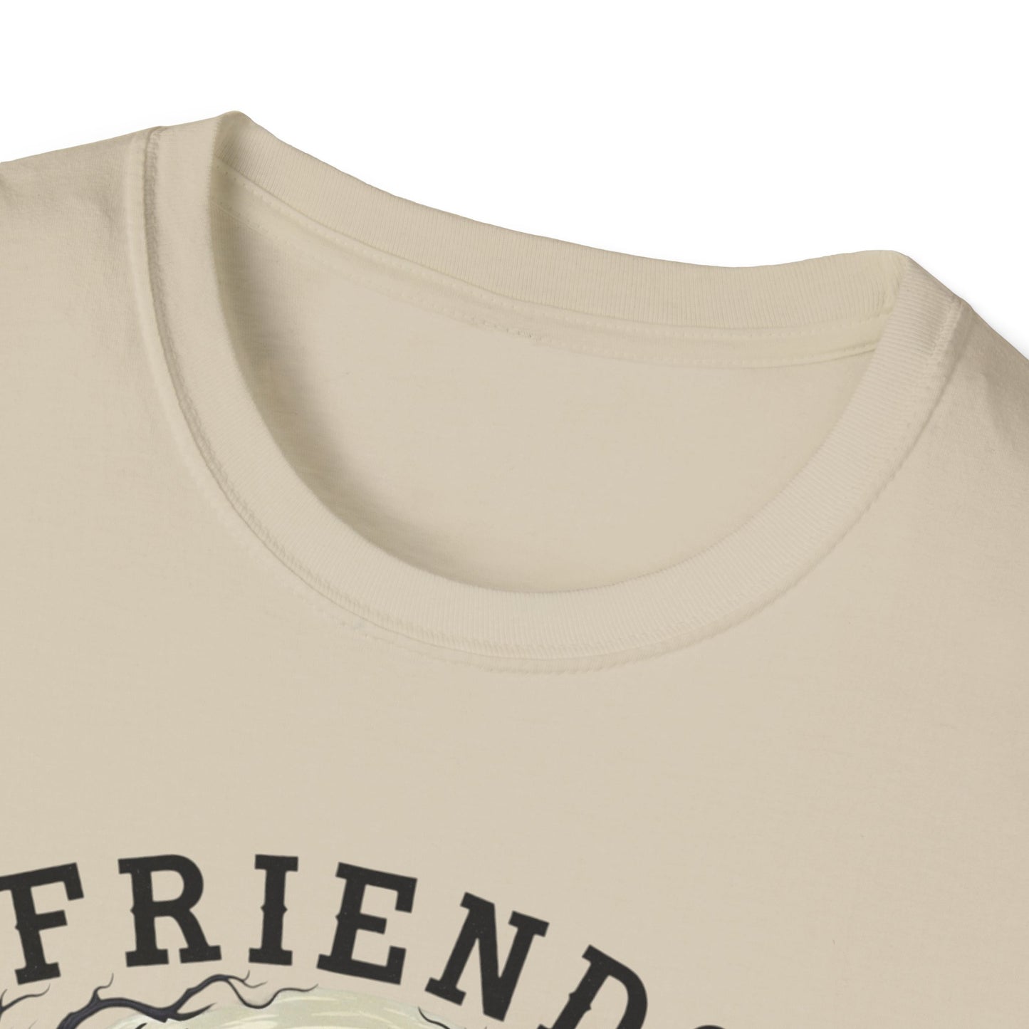 Friends Till The End Skeleton Tee | Dancing Skeleton Friends Shirt | Halloween Gothic BFF Gift | Unisex Heather Grey Graphic T-Shirt