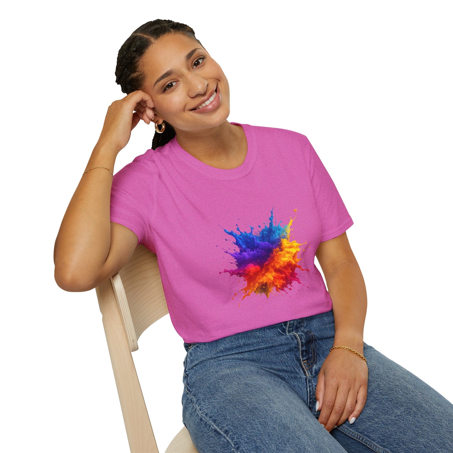 Color Burst Paint Splash Shirt – Vibrant Abstract Art Tee for Creatives & Color Lovers Colorful Apparel