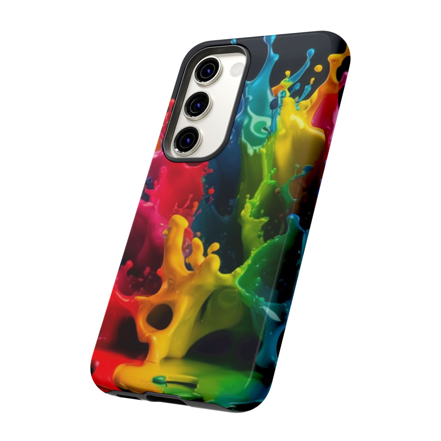 Vibrant Splash Samsung Phone Case - Tough Spectrum Splash Samsung Case