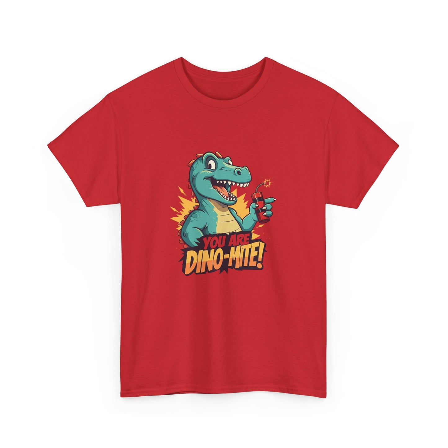 You Are Dino-Mite T-Shirt – Funny Dinosaur Graphic Tee | Cute T-Rex Shirt for Kids & Adults | Unisex Dino Lover Gift | Explosion Design